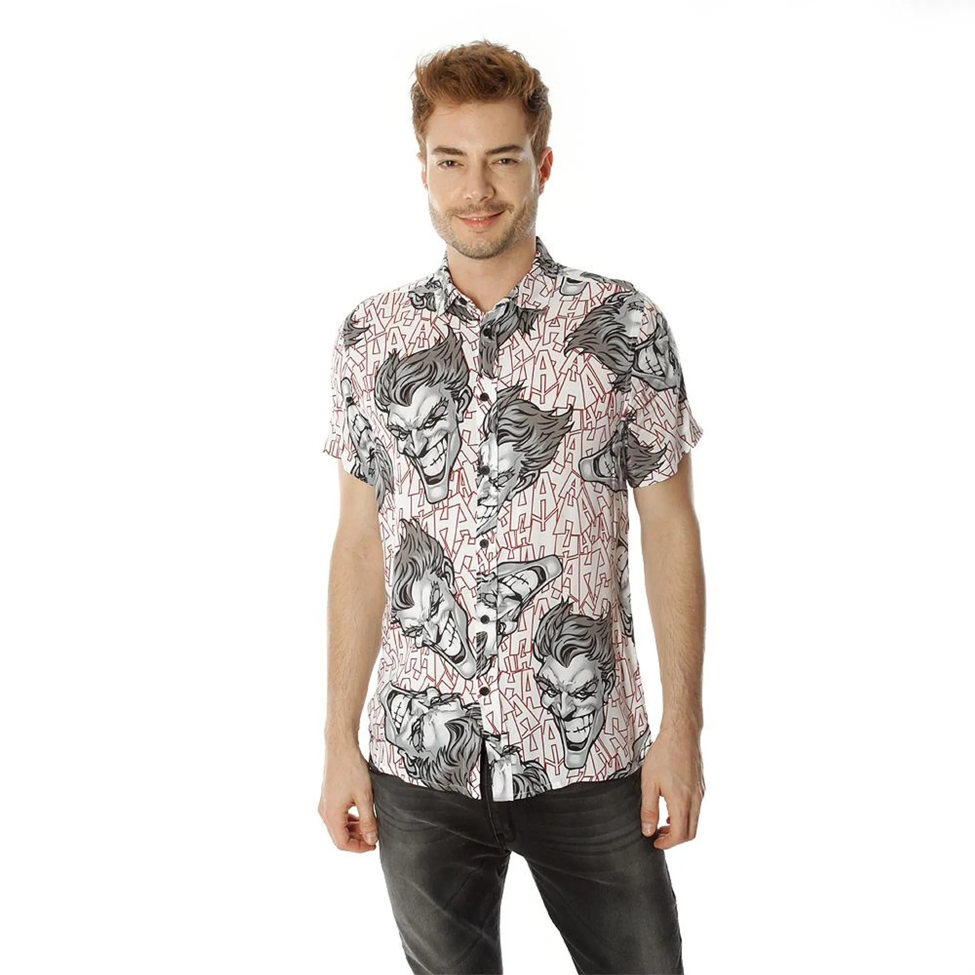 Camisa Hombre The Joker Poliéster Dc Comics