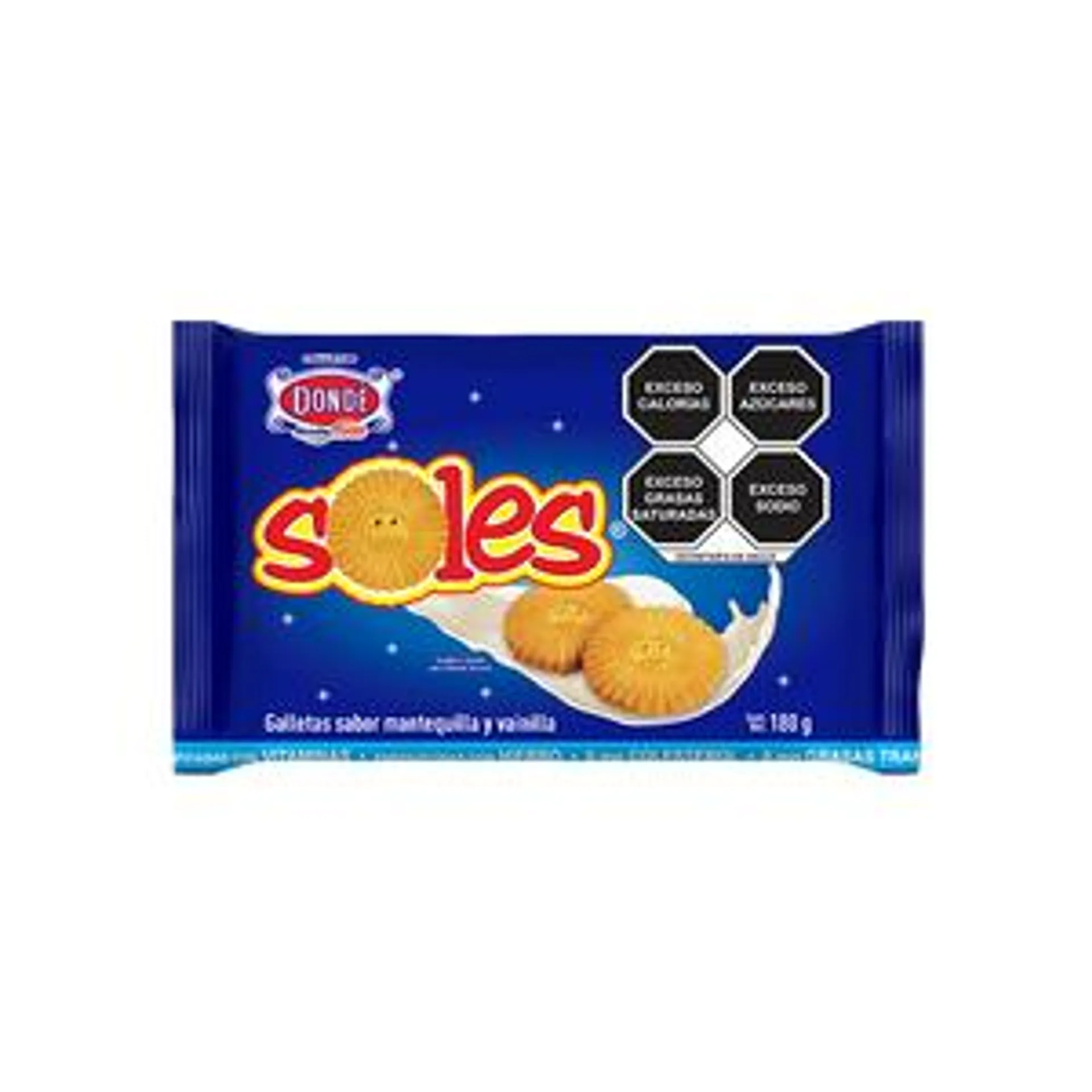 GALLETAS SOLES DONDE PAQUETE 180 GR.