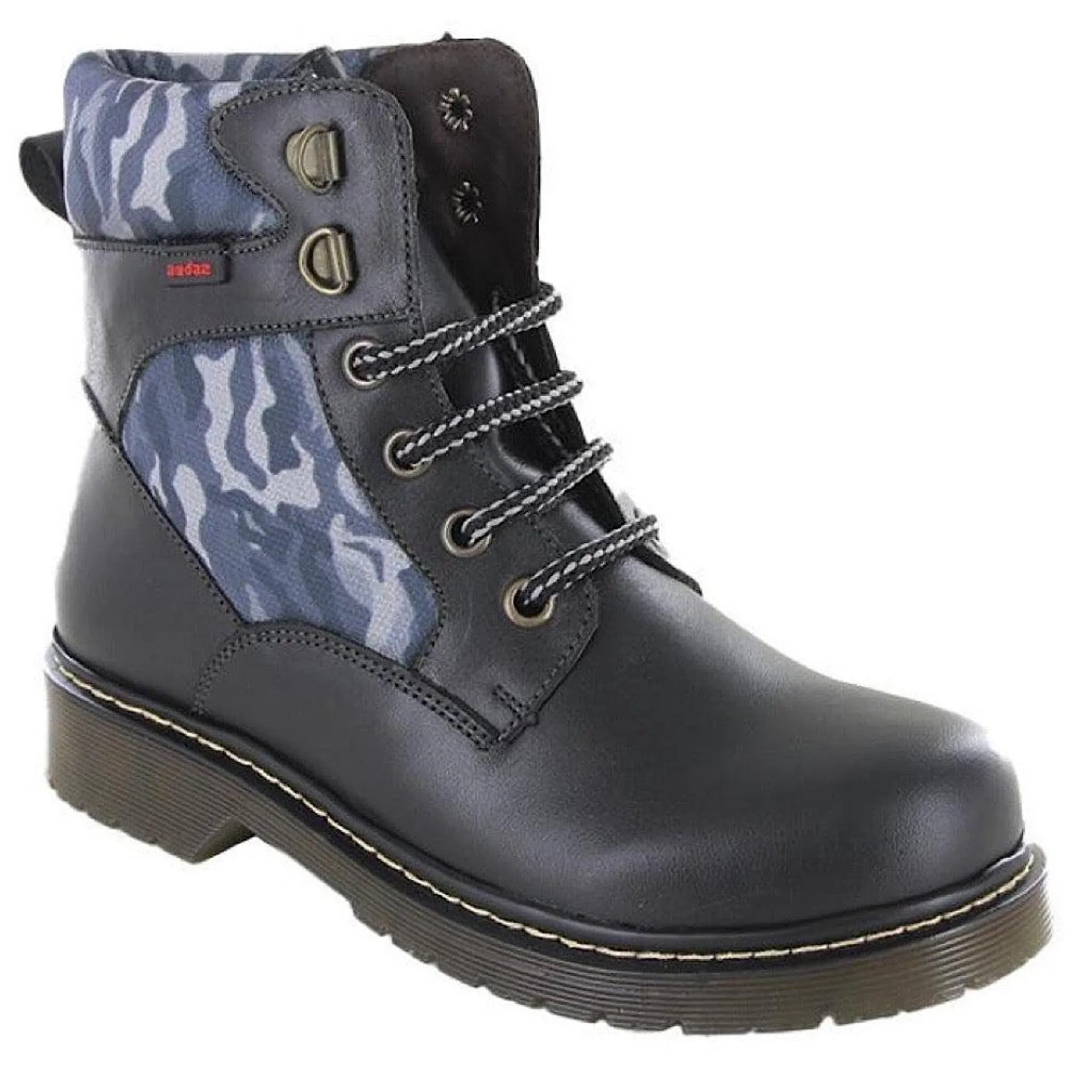 Bota negra camuflageada para niño Audaz