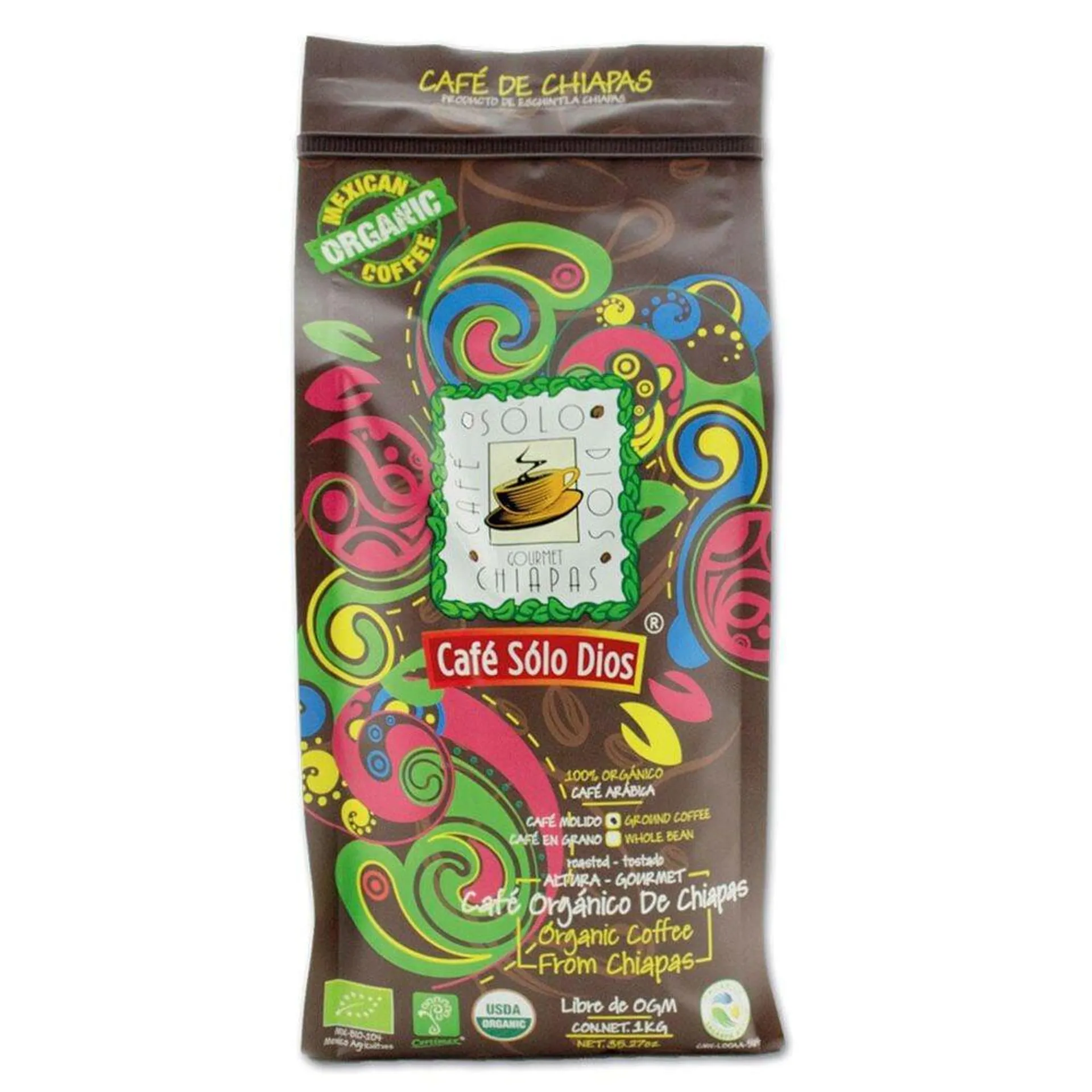 Café Tostado Molido Solo Dios 1 Kg