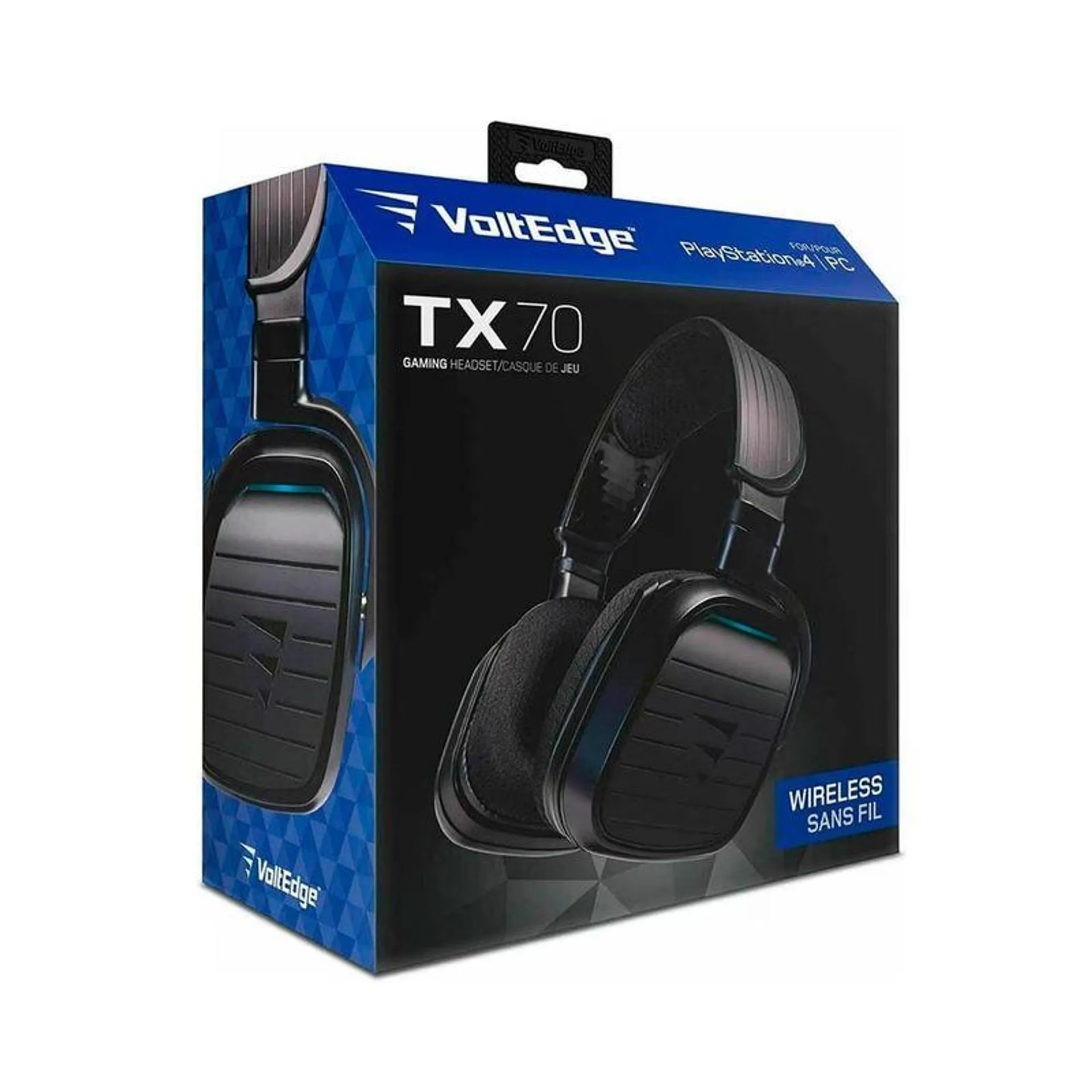 Voltedge Audífonos inalámbricos over ear gamer Tx70 para PS4 Seminuevo Negro