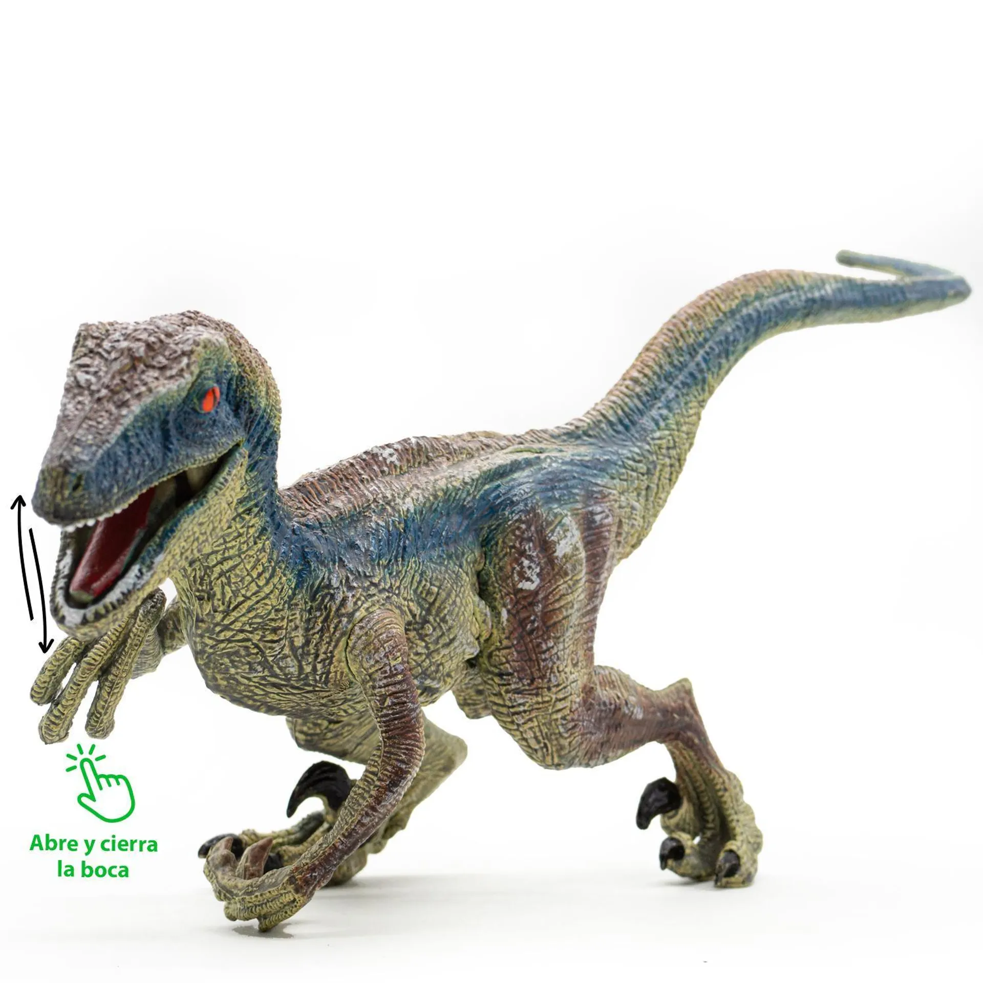Figura De Dinosaurio Velociraptor Jurassic 40 cm