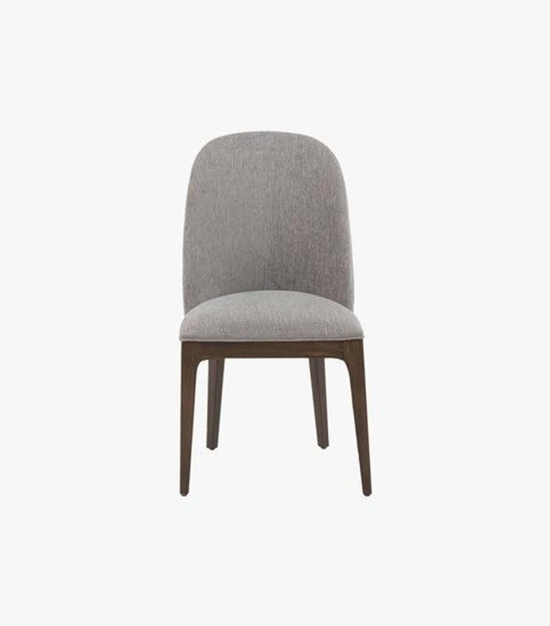 Silla Phoenix De Madera De Tela Color Gris