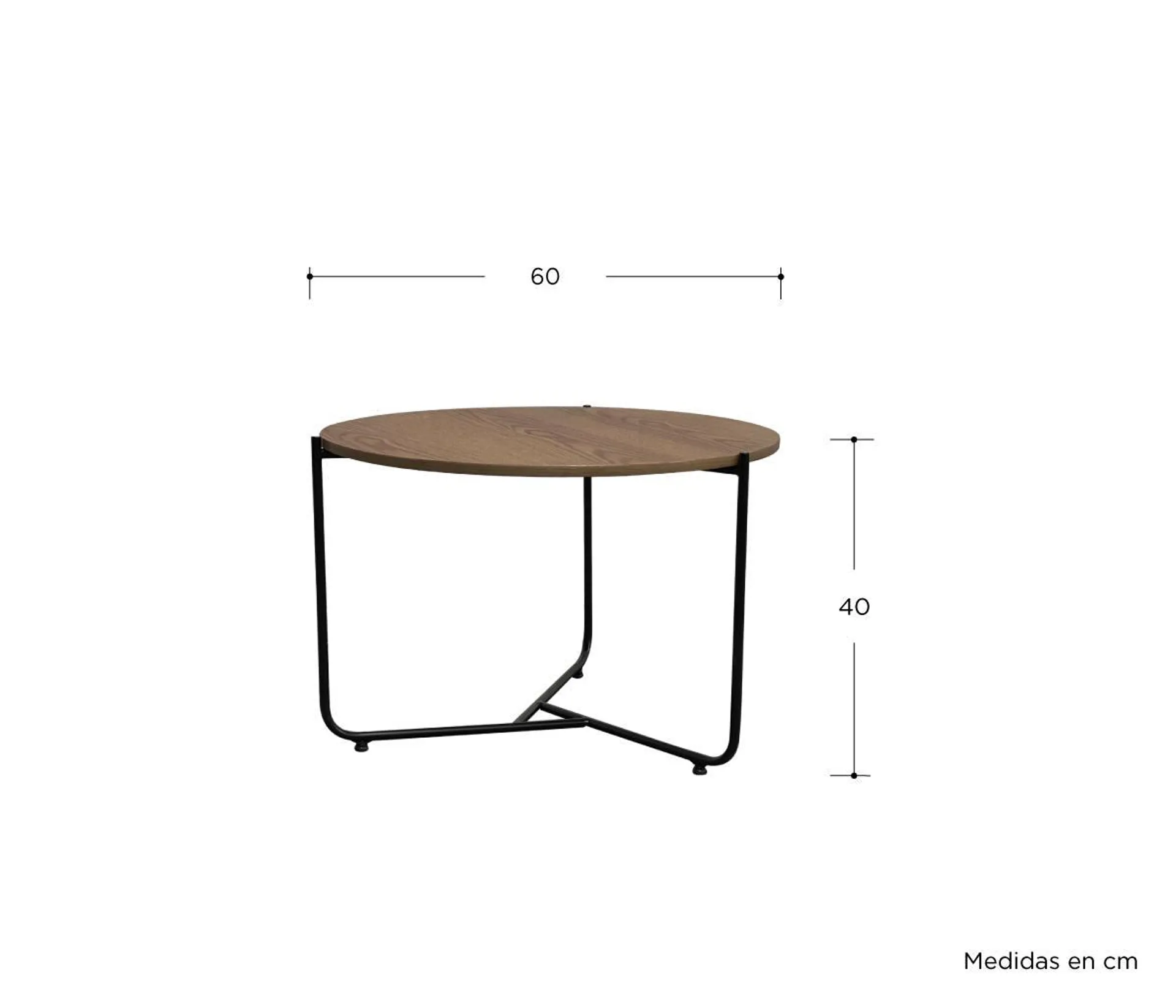 Mesa de centro Xola - Nogal