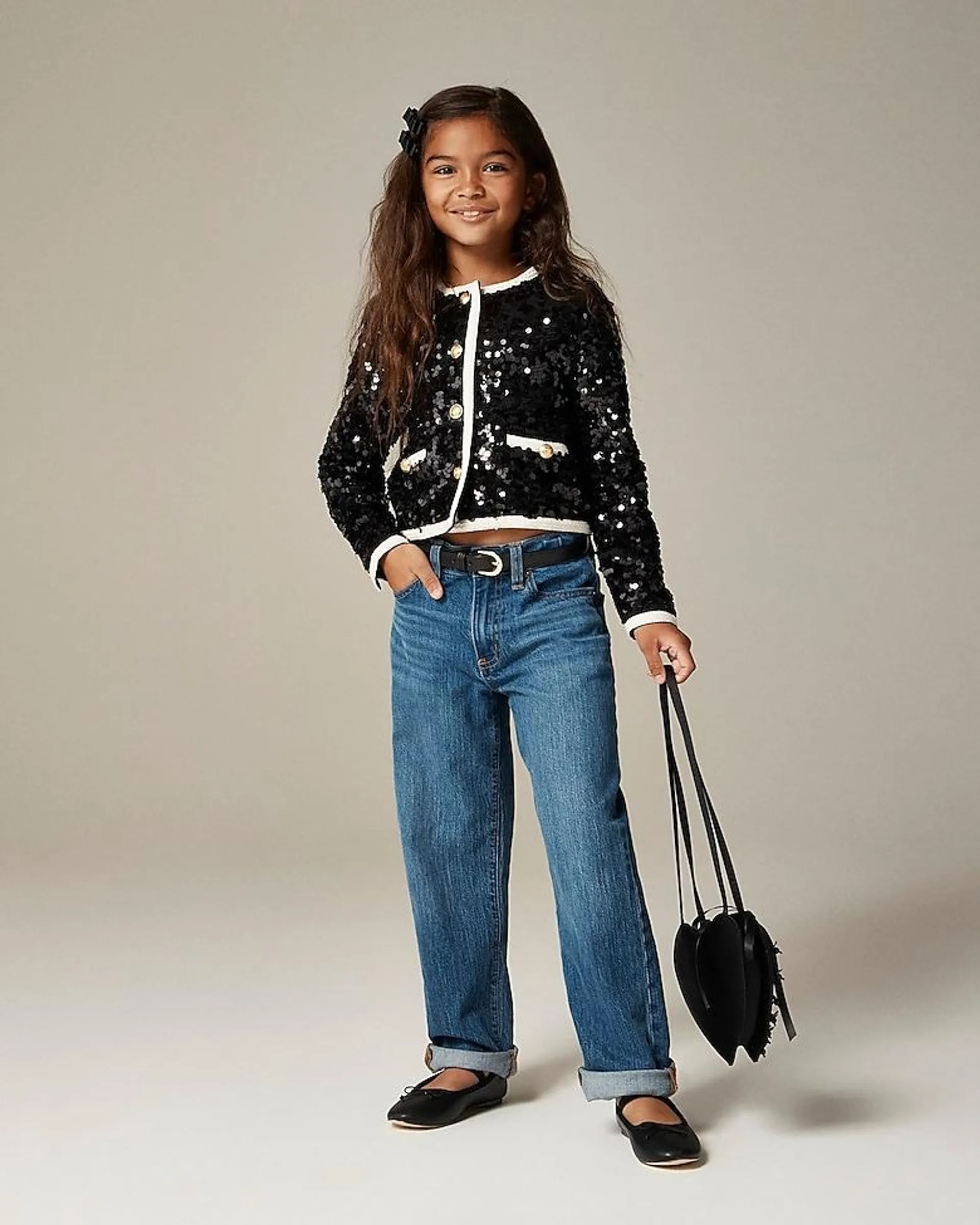 Girls' sequin lady jacket