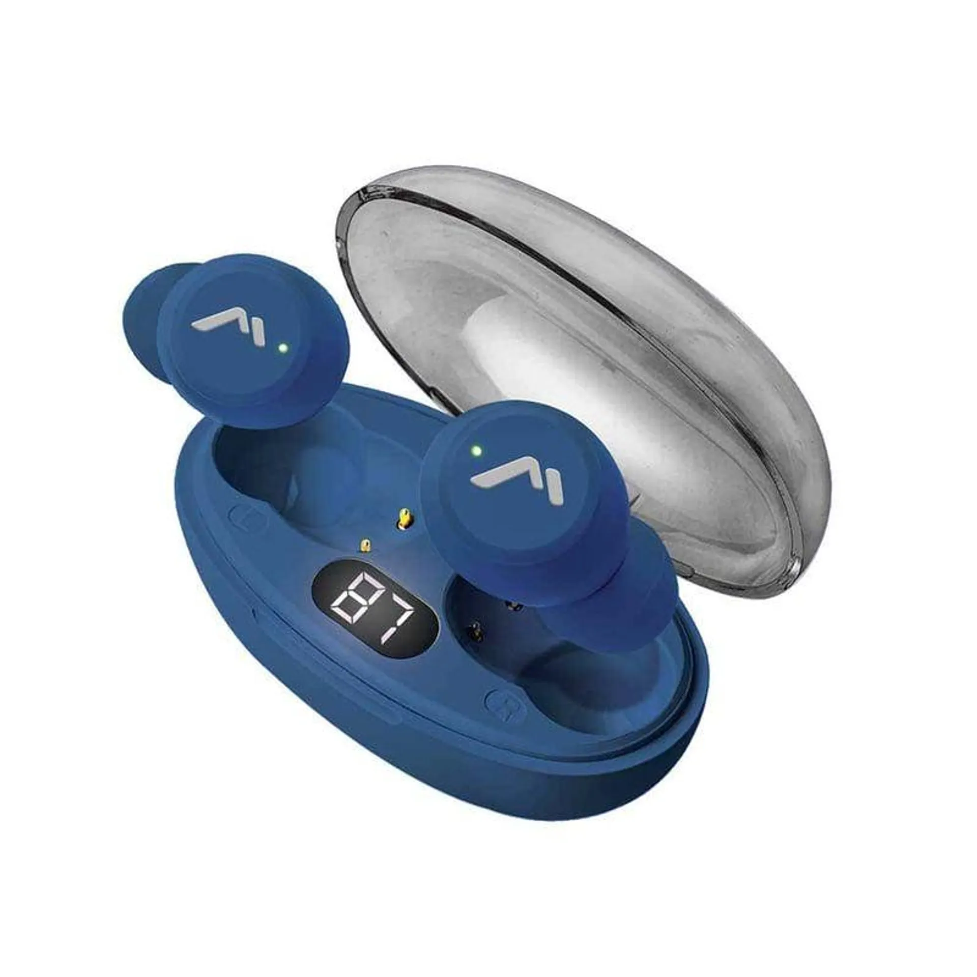 Audífonos Inalámbricos Earbuds Bluetooth Azul Mitzu MH-9115BL