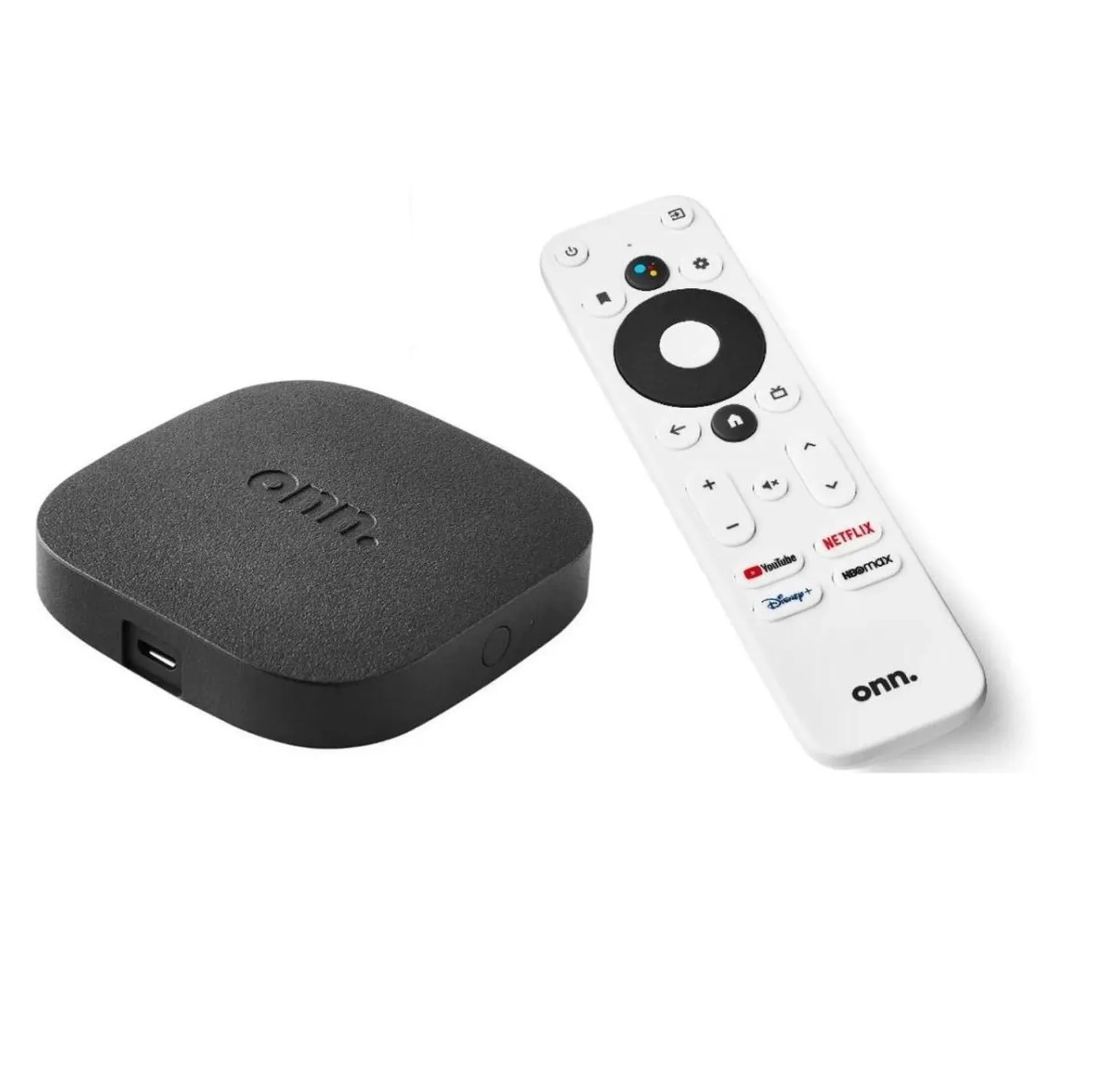 Tv box Onn. UHD Streaming Device de voz 4K negro