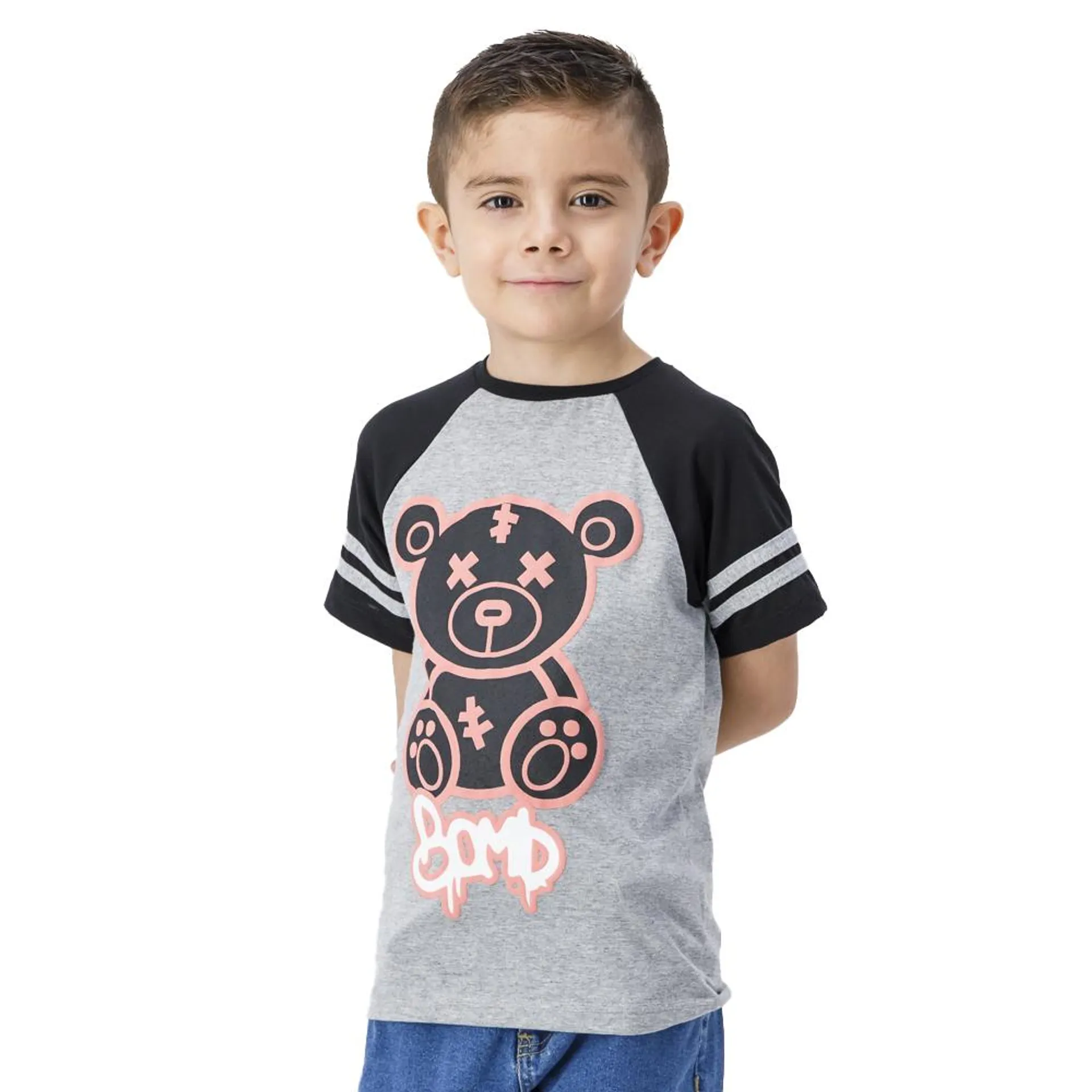 Playera Hummo Niño Manga Ranglan