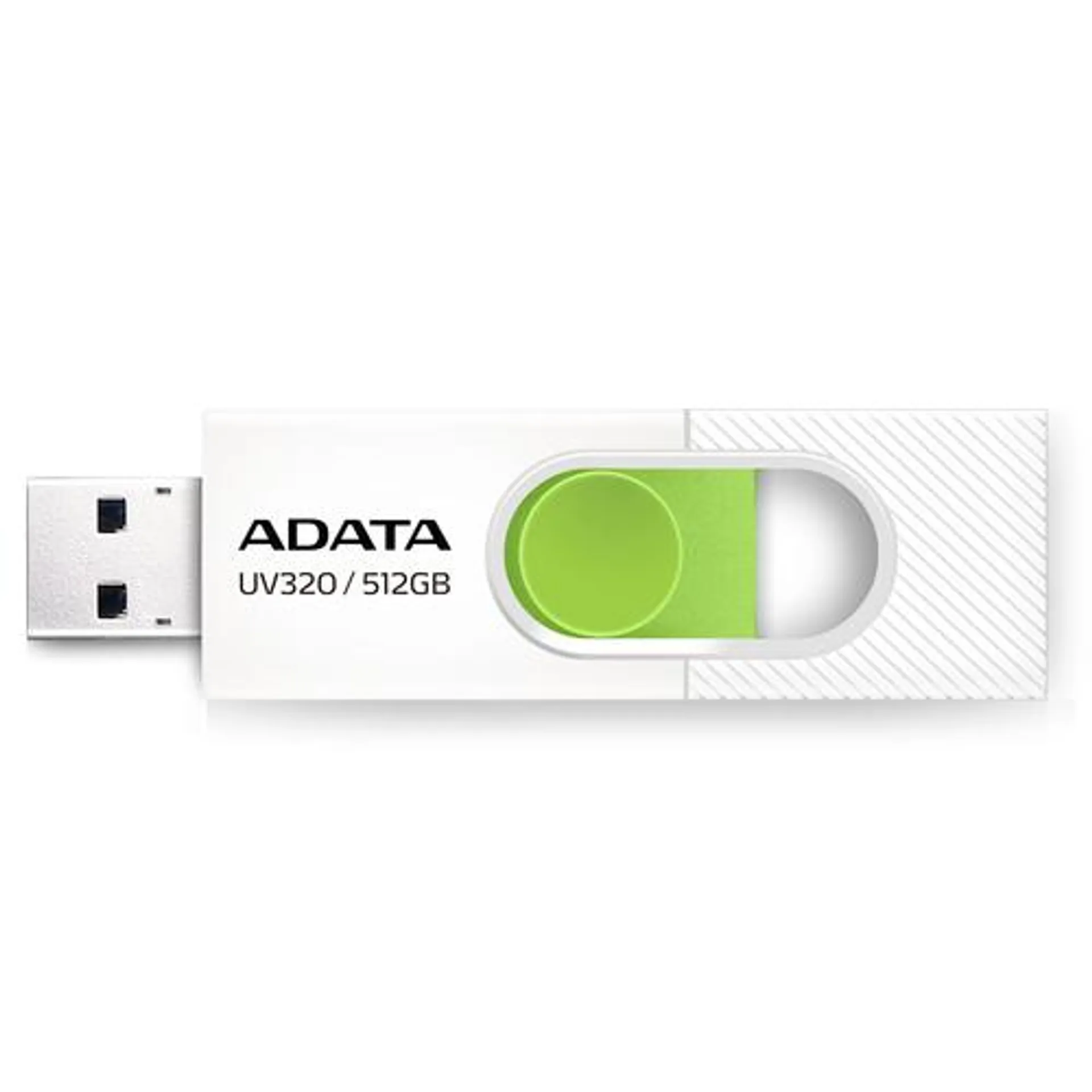 Memoria Usb Adata Uv320 512Gb Usb 3.2 100Mb/S Verde/Blanco Auv320-512G-Rwhgn