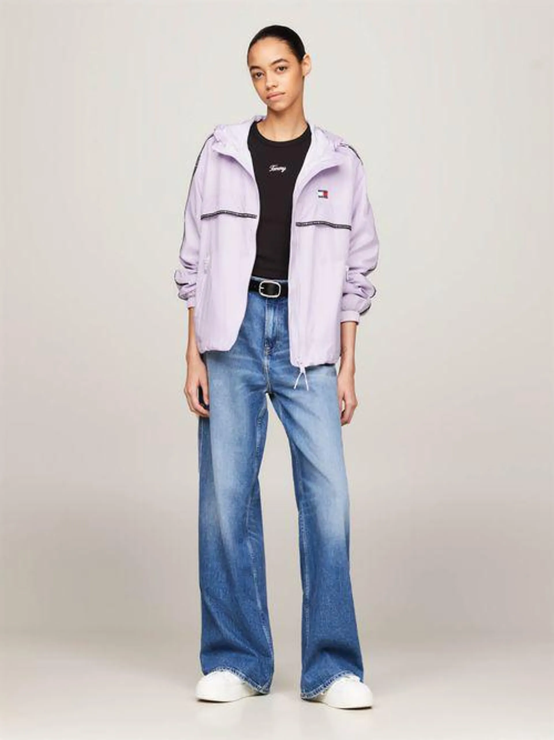Rompevientos Chicago con capucha de mujer Tommy Jeans