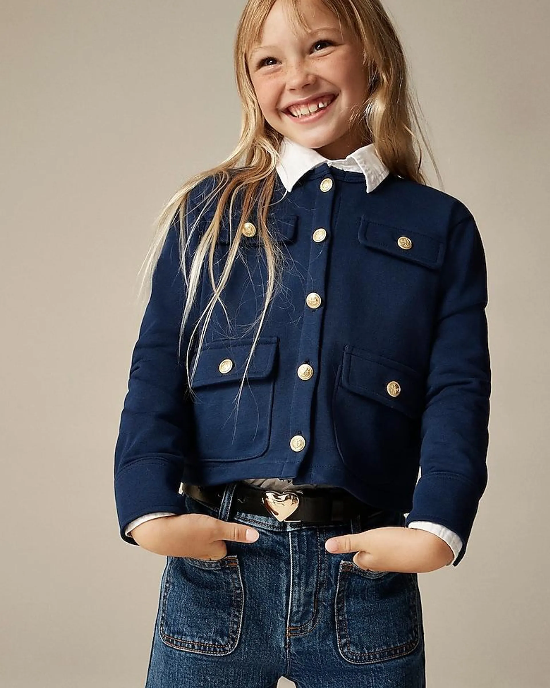 Girls' french terry lady jacket