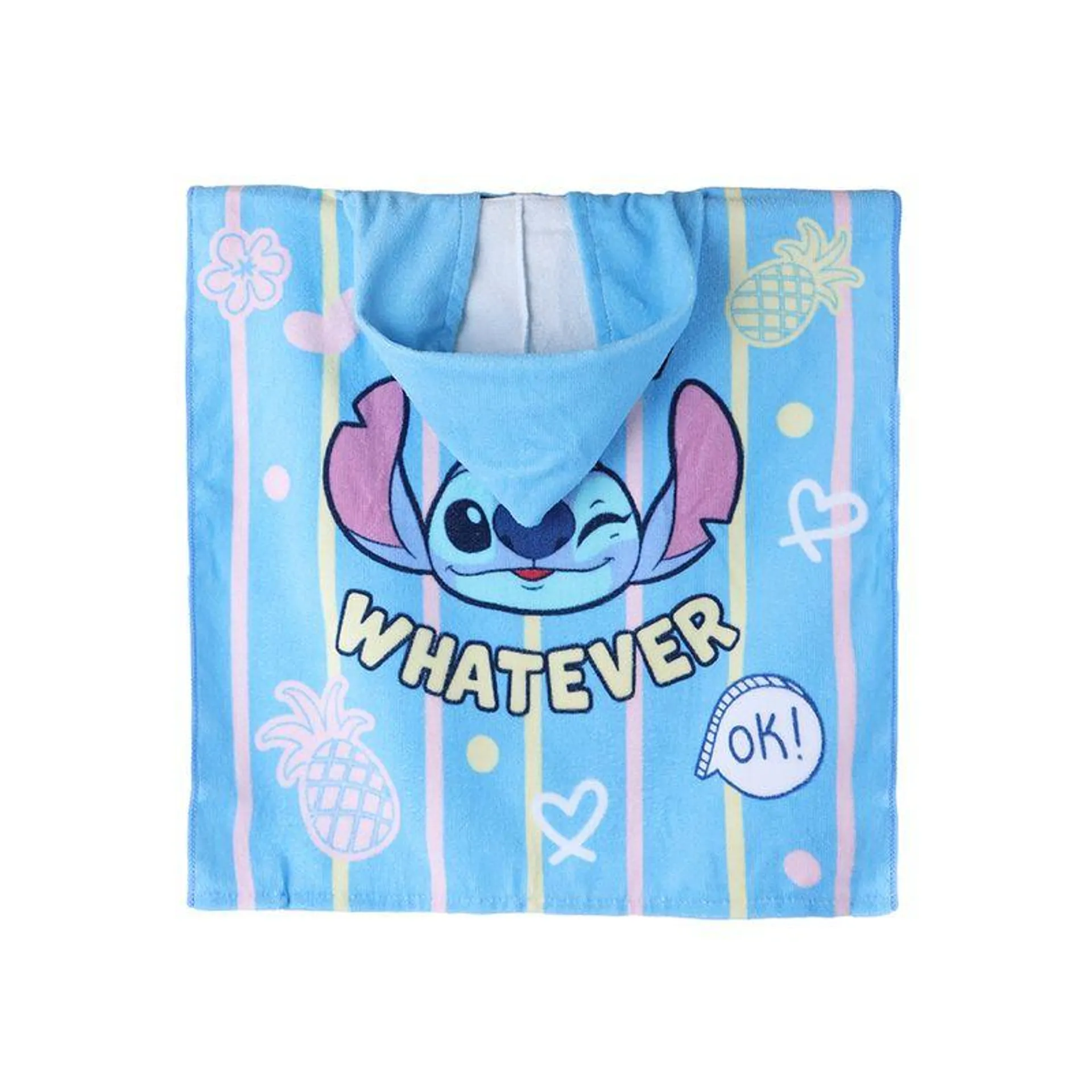 Toalla De Baño Con Capucha Disney Stitch Poliéster 55x108 cm