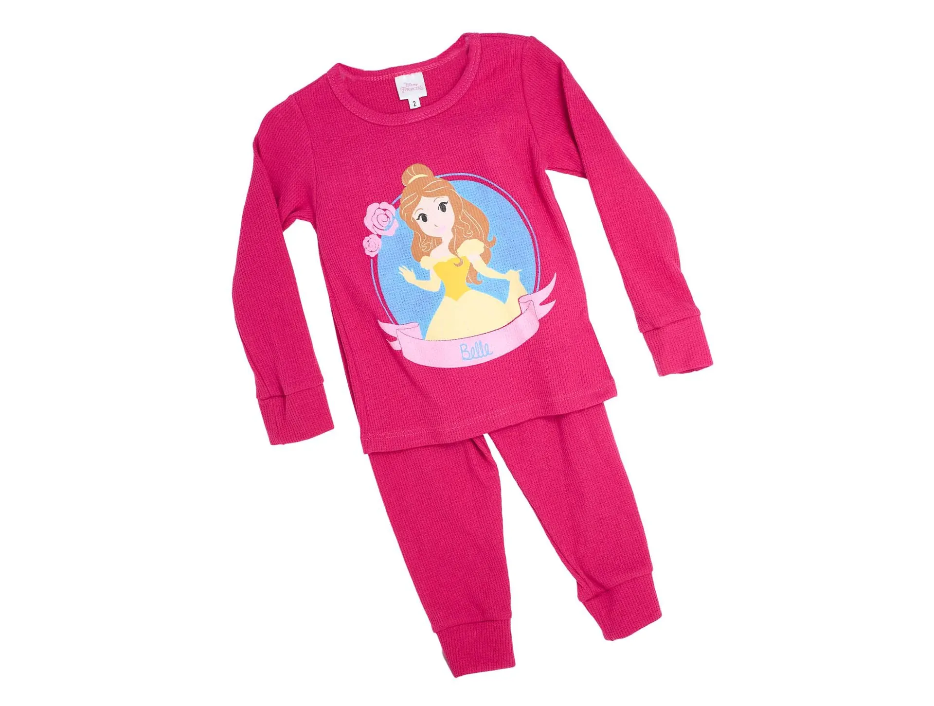 Conjunto Pijama Termico Licencias De La Princesa Bella Para Bebe 120 Talla 2