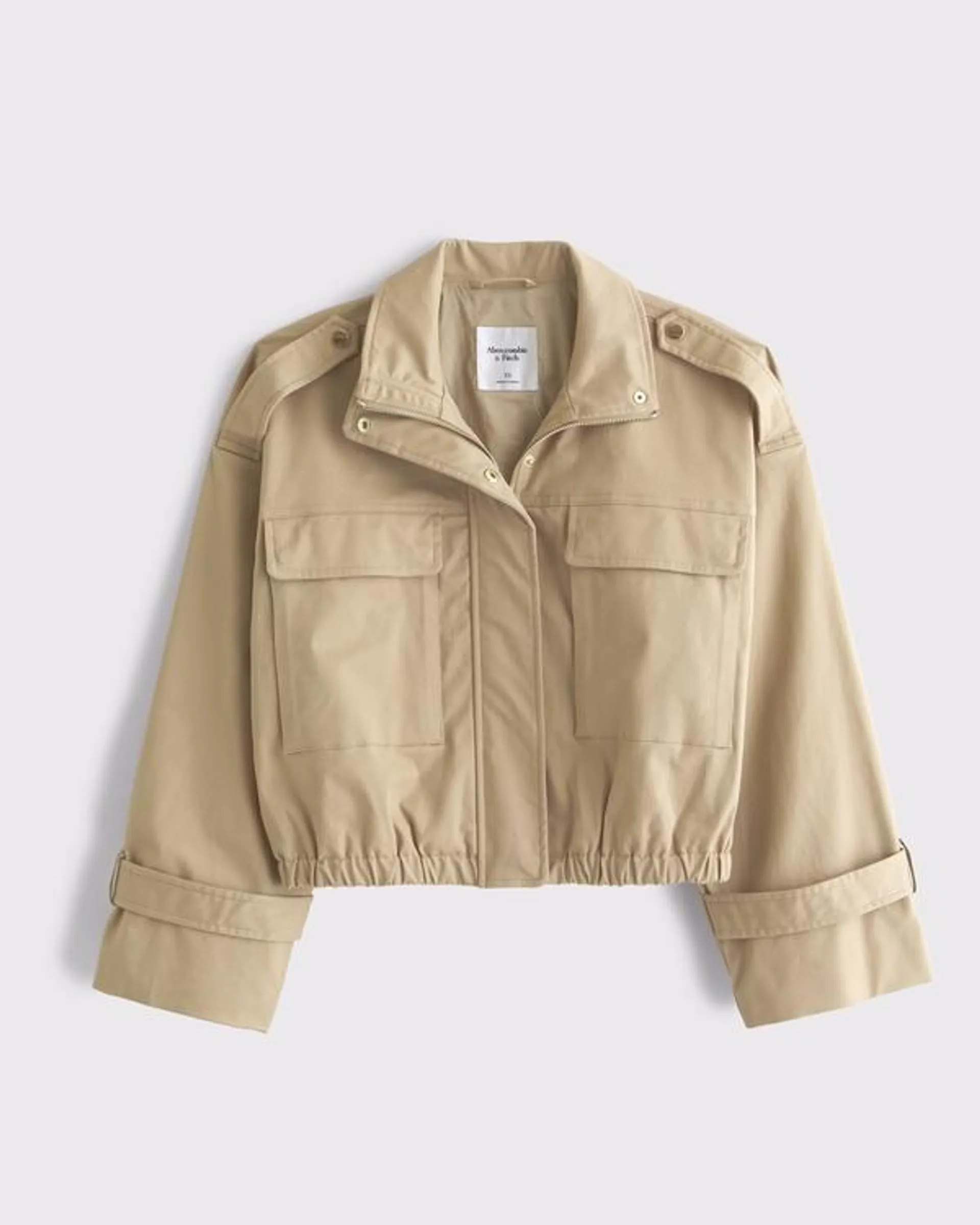 Lightweight Cinched Utility Jacket
