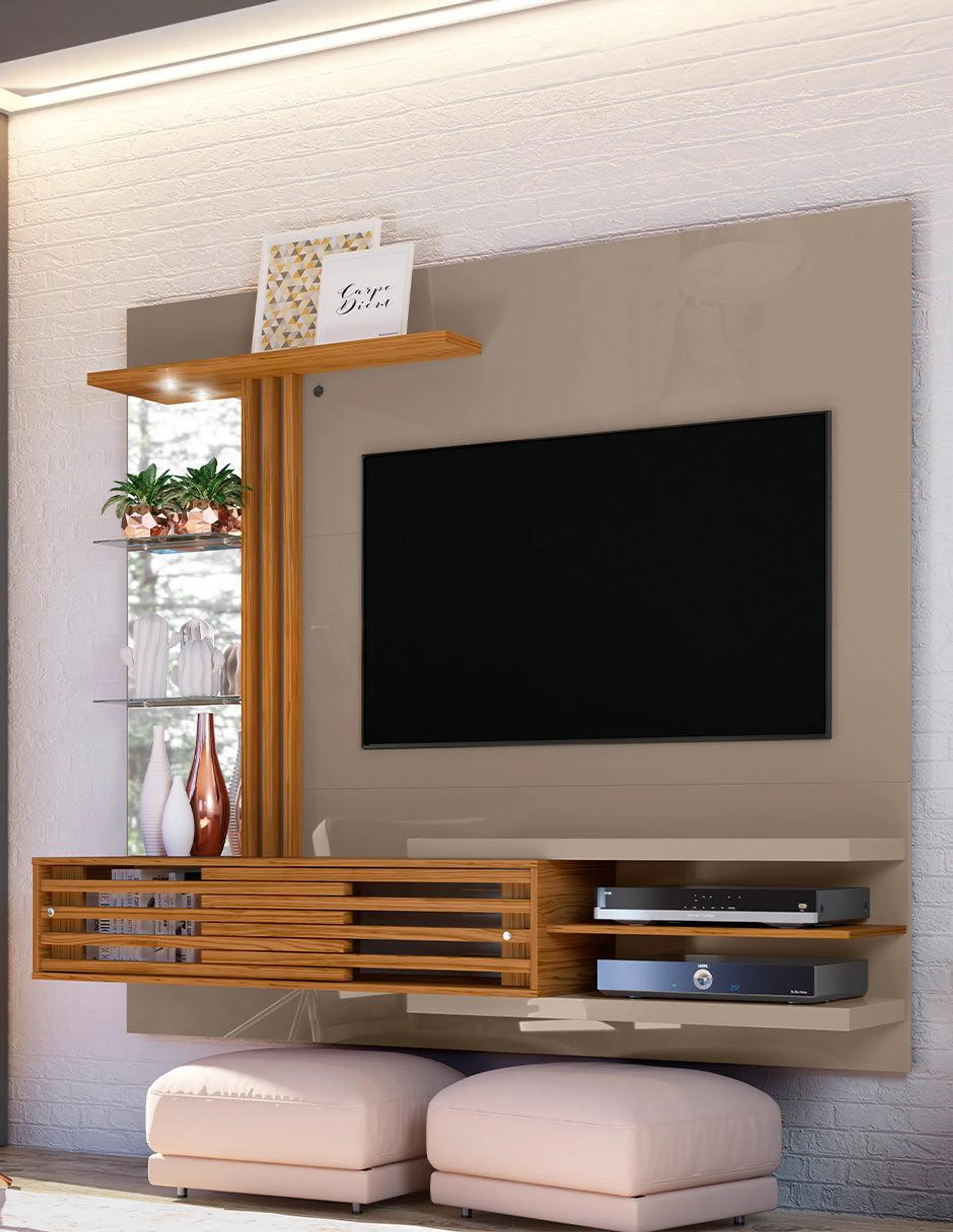 Mueble flotante para TV tipo panel Frizz Supreme (55")