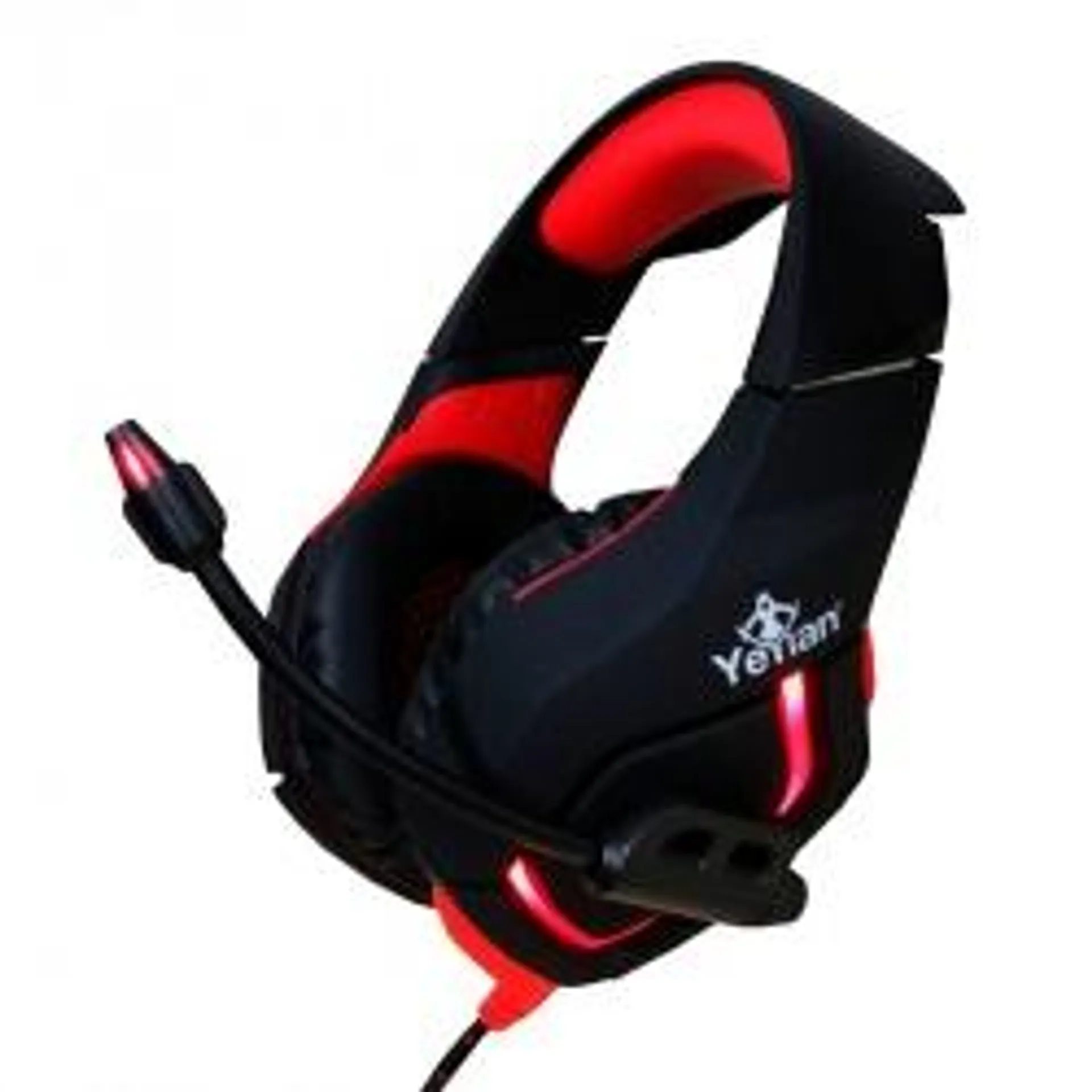 Yeyian Audífonos Gamer Wicked Serie 3000, Alámbrico, 2.2 Metros, USB, Negro/Rojo