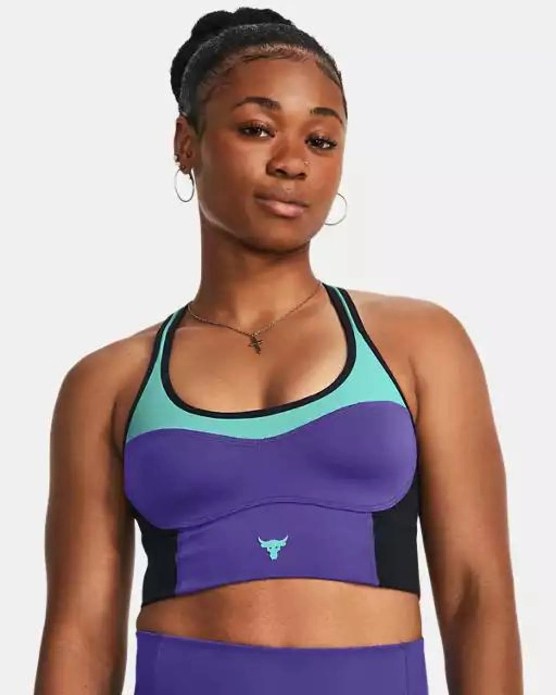 Sujetador deportivo Project Rock Infinity Mid Lets Go para mujer