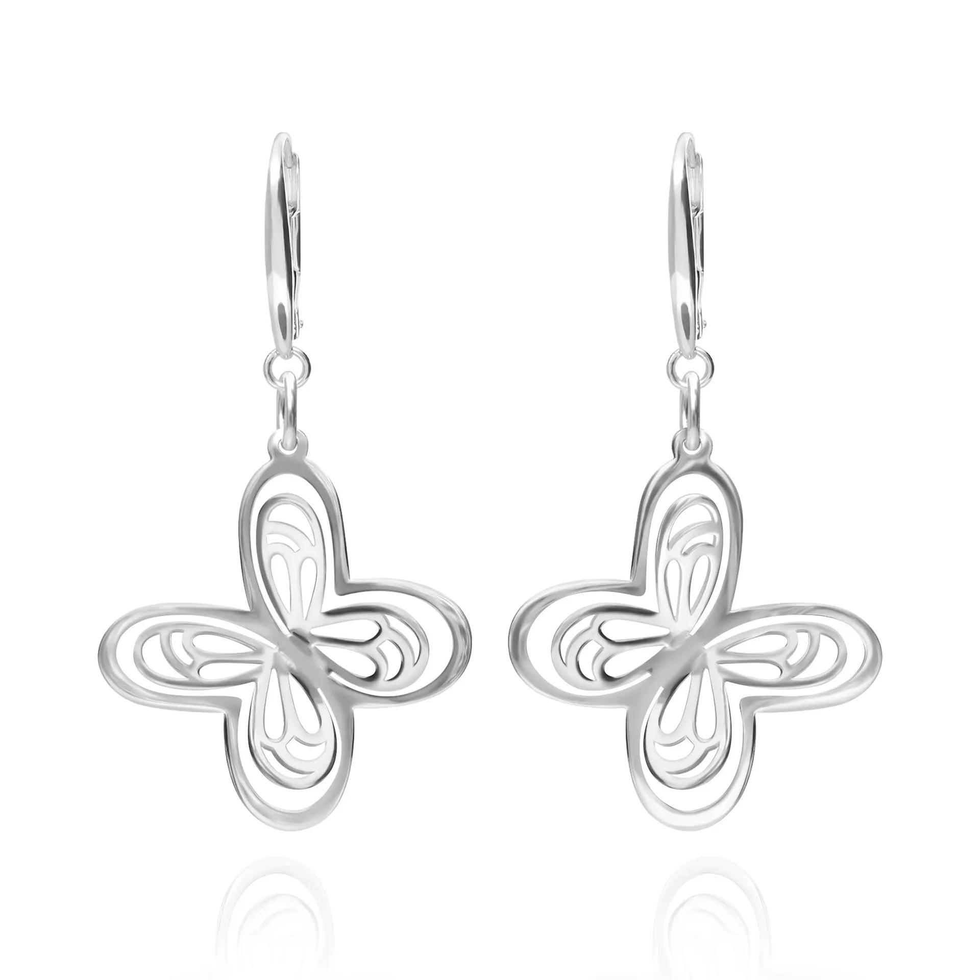 Aretes Mujer Plata 925 Aurora Mariposa