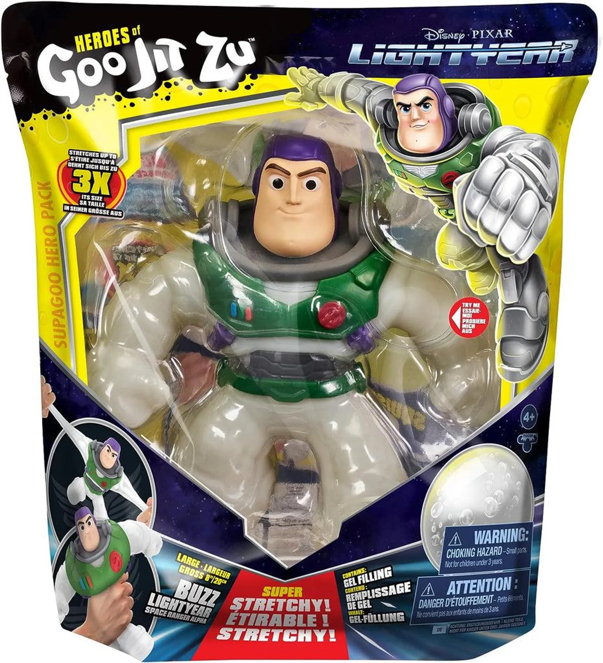 Héroes de Goo Jit Zu Figura Elástica de Buzz Lightyear