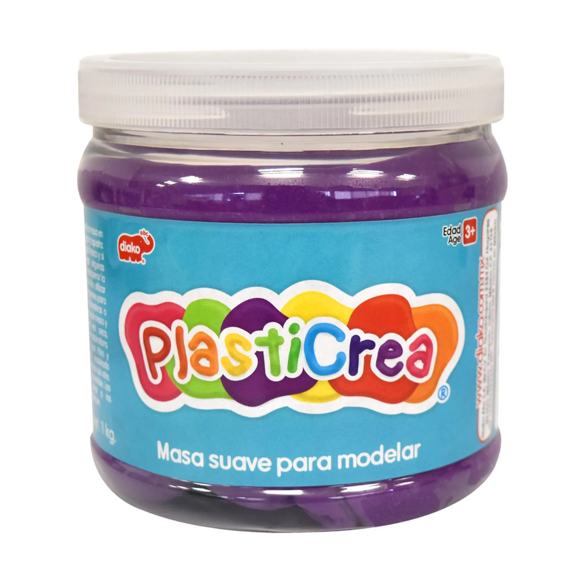 Plasticrea Morada Masa Suave Para Modelar 1 Kg