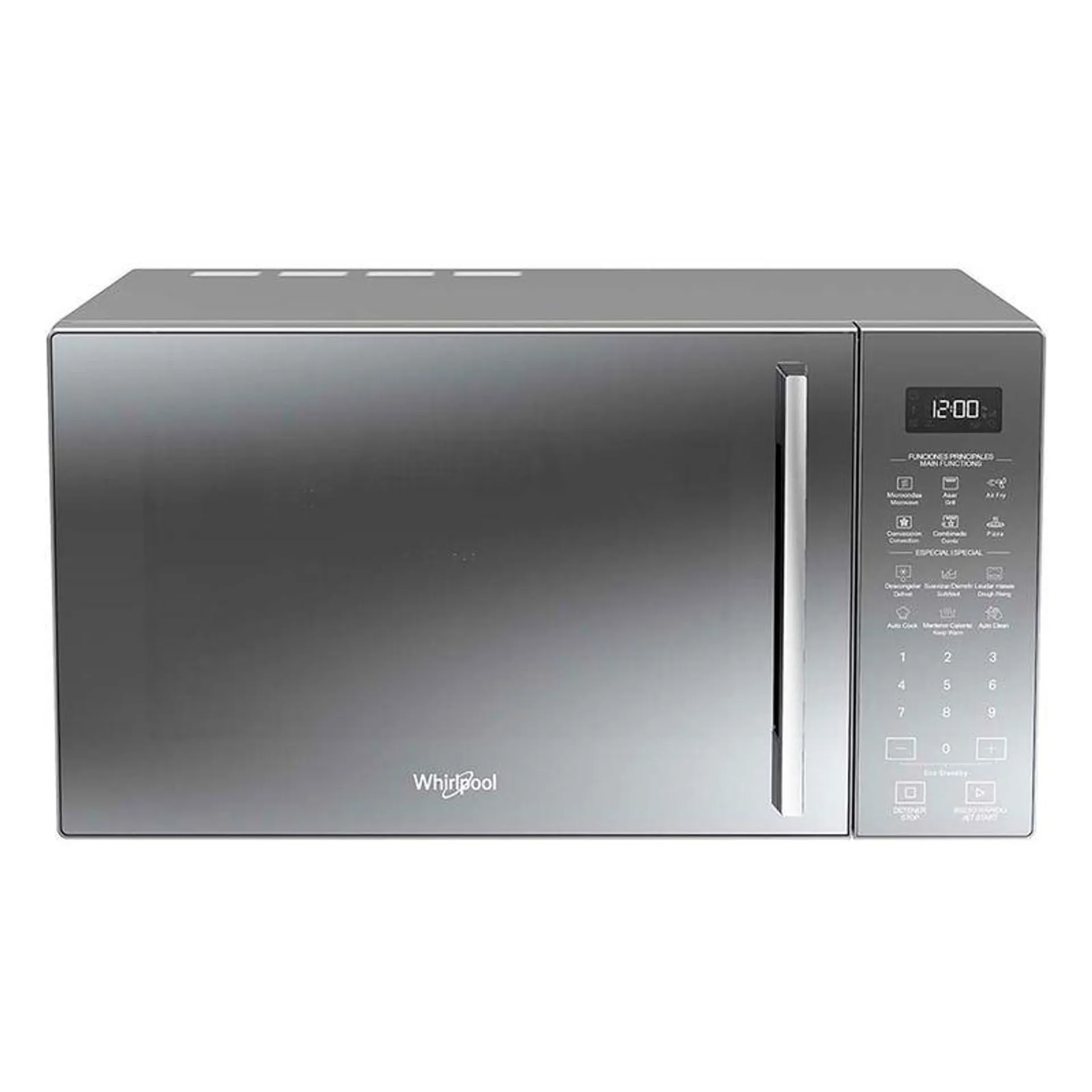 Horno de Microondas Whirlpool con Air Fry 1.0 pies cúbicos Silver WM3911D