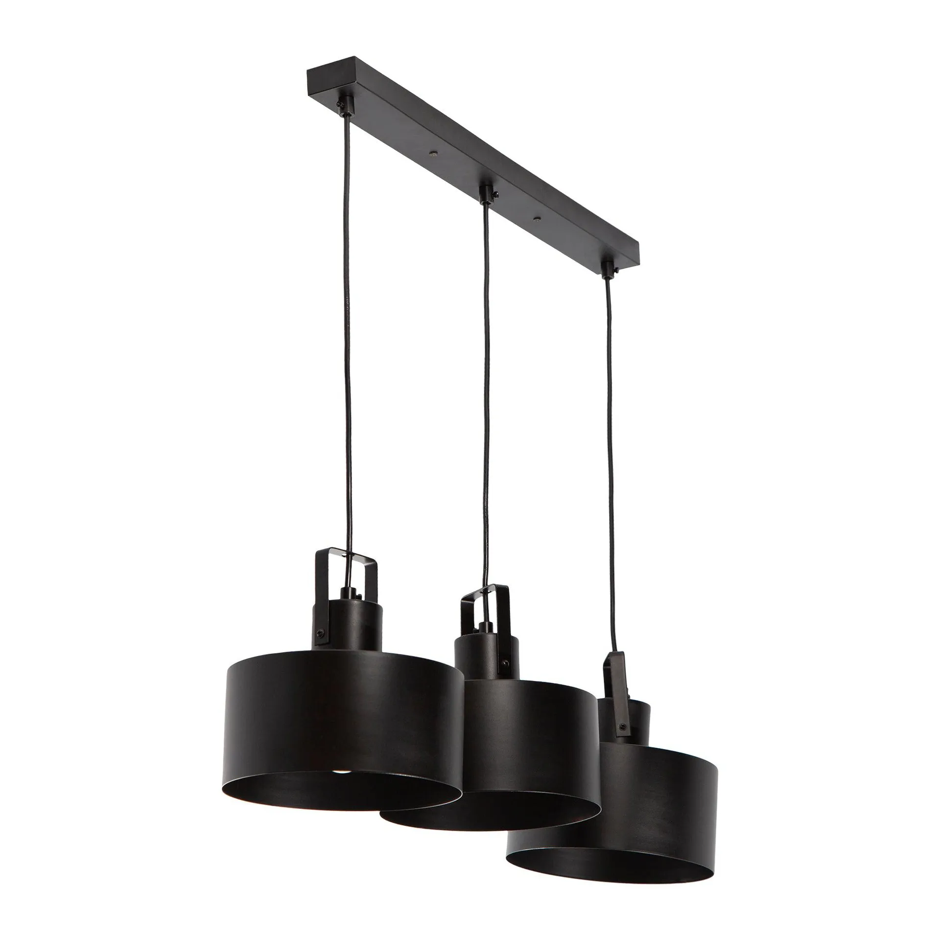 Lámpara Colgante Dark Decor Negro E27 40w 3 Luces