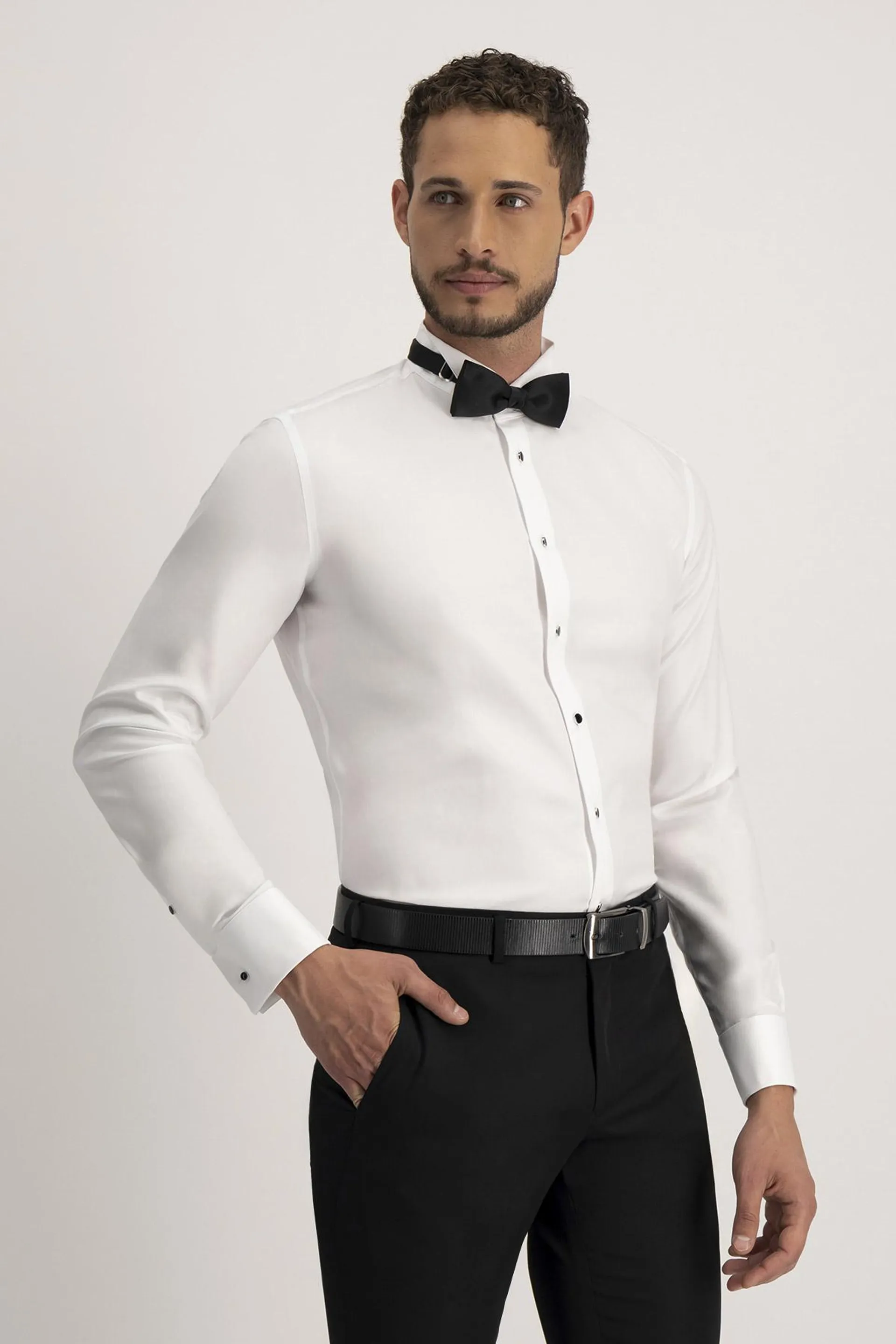 Camisa Formal NON IRON Calderoni Blanco Contemporary Fit