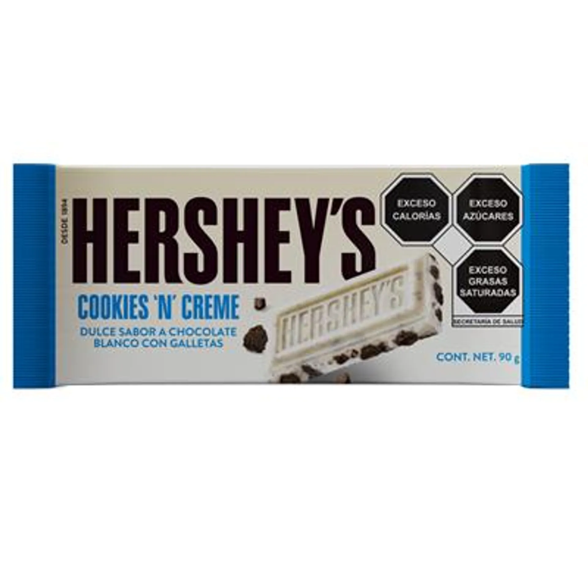 BARRA CHOCOLATE COOKIES N CREME KING SIZE HERSHEYS 90 GRAMOS