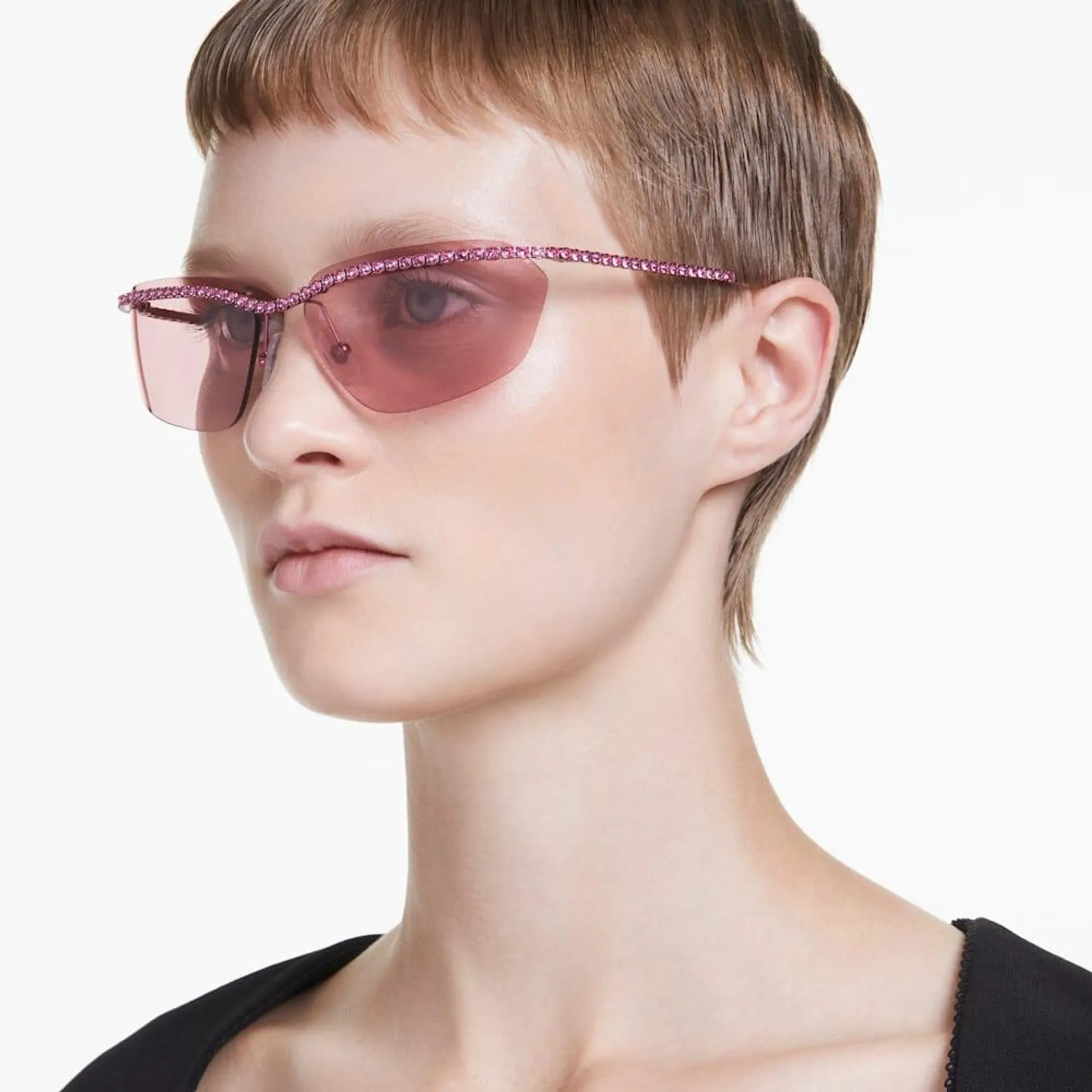 Gafas de sol, Forma rectangular, SK7001, Rosas