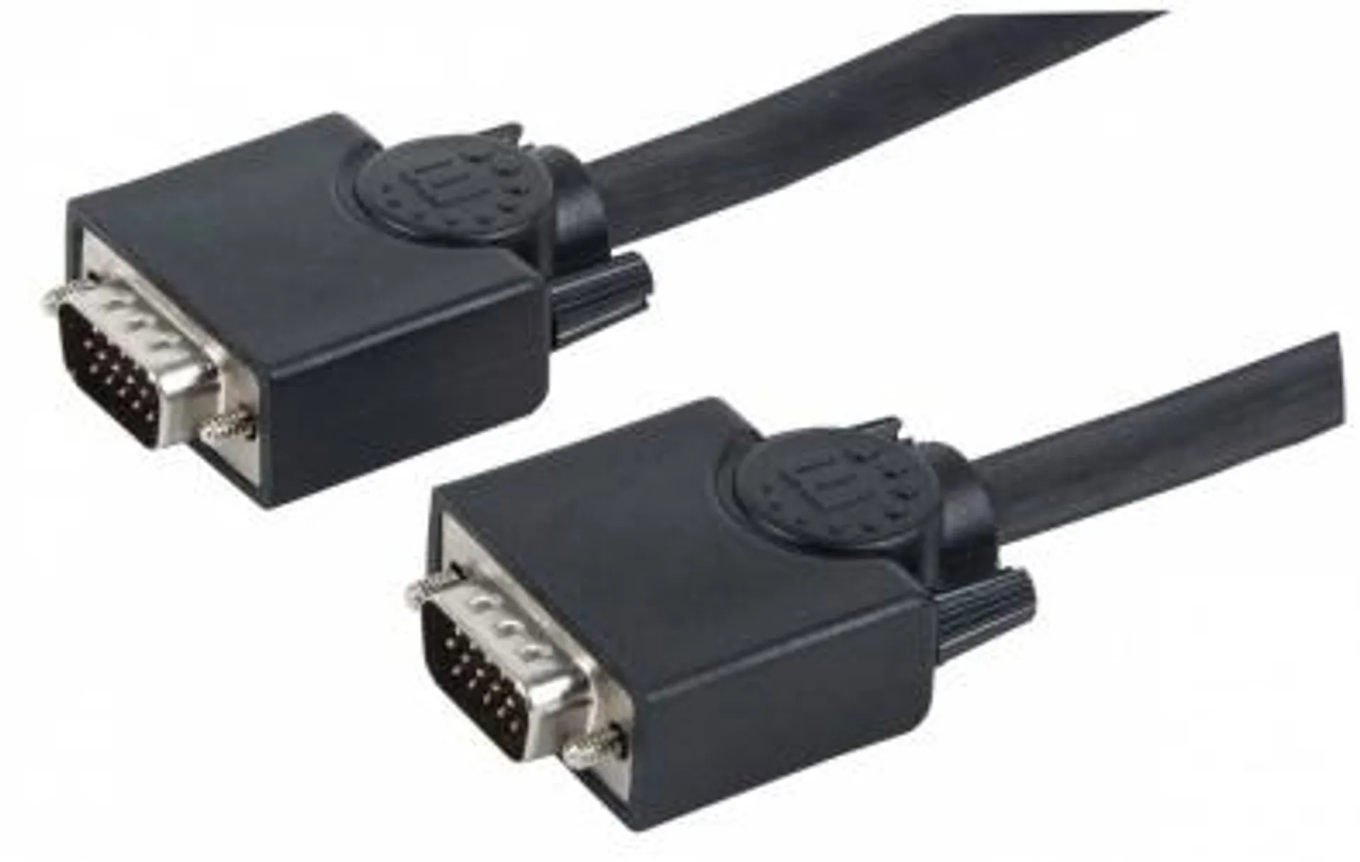 Manhattan Cable para Monitor SVGA 8mm, VGA (D-Sub) Macho - VGA (D-Sub) Macho, 15 Metros, Negro