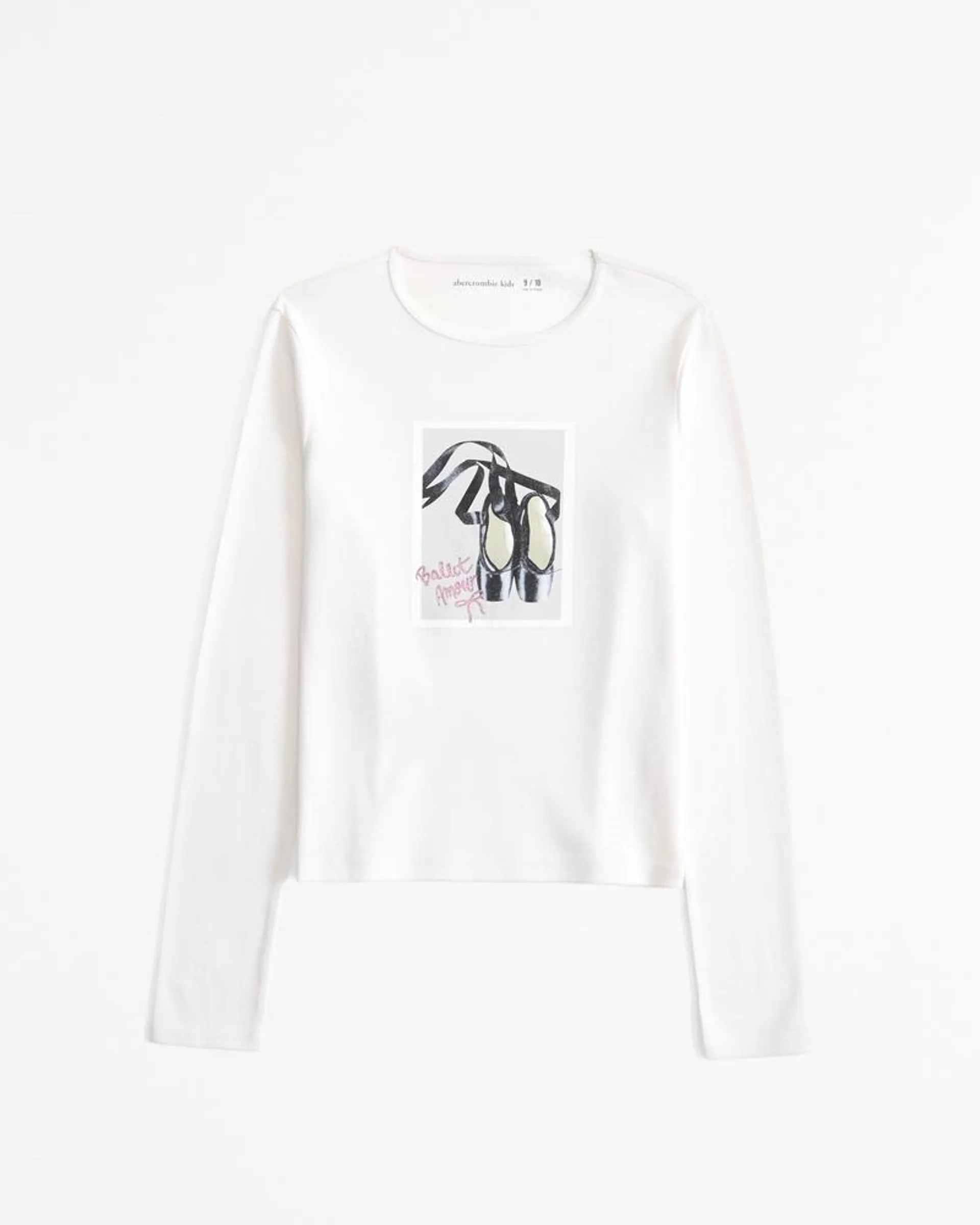 long-sleeve rib graphic tee