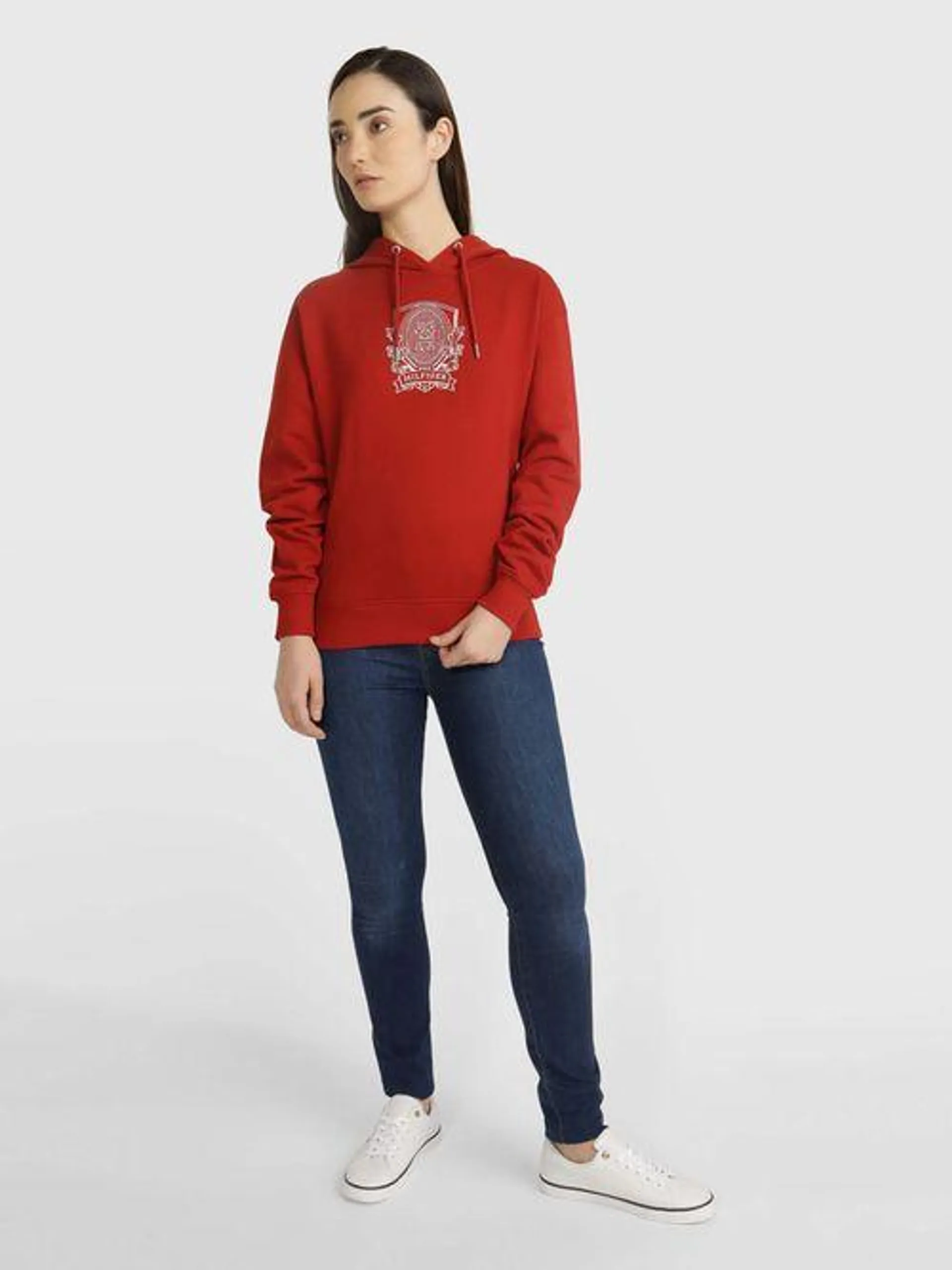 Sudadera tommy hilfiger con escudo bordado de mujer de mujer Tommy Hilfiger