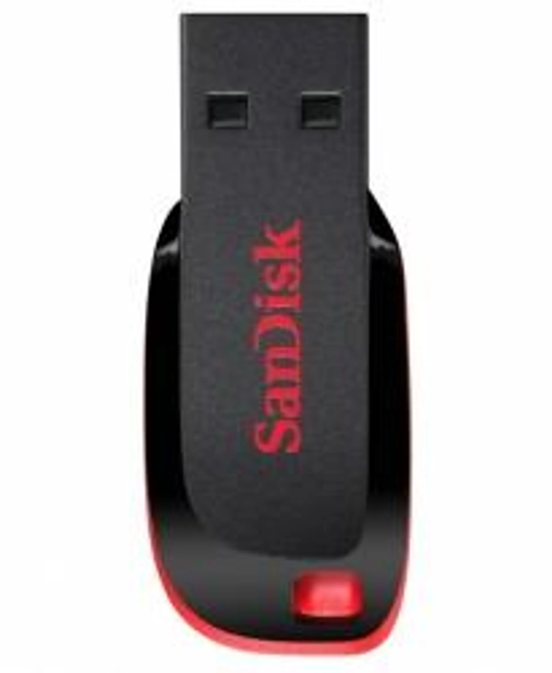 Memoria USB SanDisk Cruzer Blade CZ50, 128GB, USB 2.0, Negro/Rojo