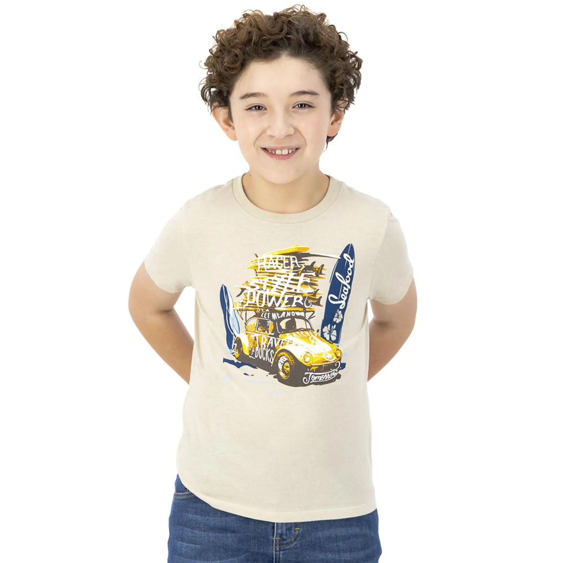 Playera Action Gear Niño Con Estampado De Vocho