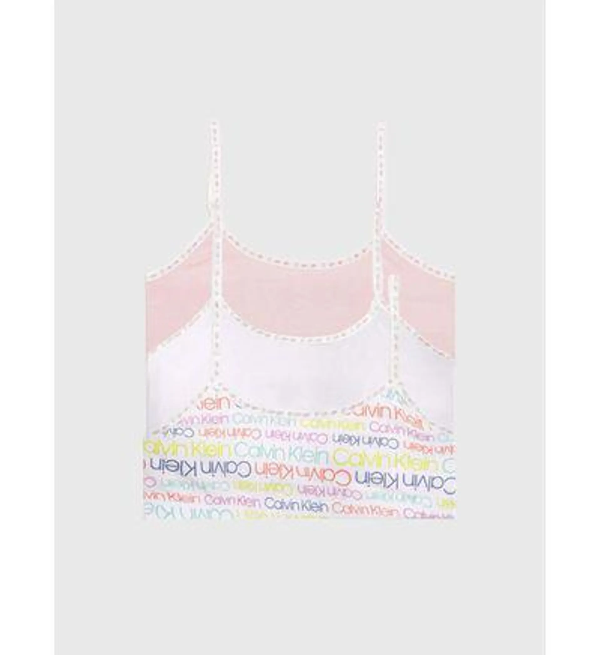 Bralette Calvin Klein Pull Over Paquete de 2 Niña Multicolor