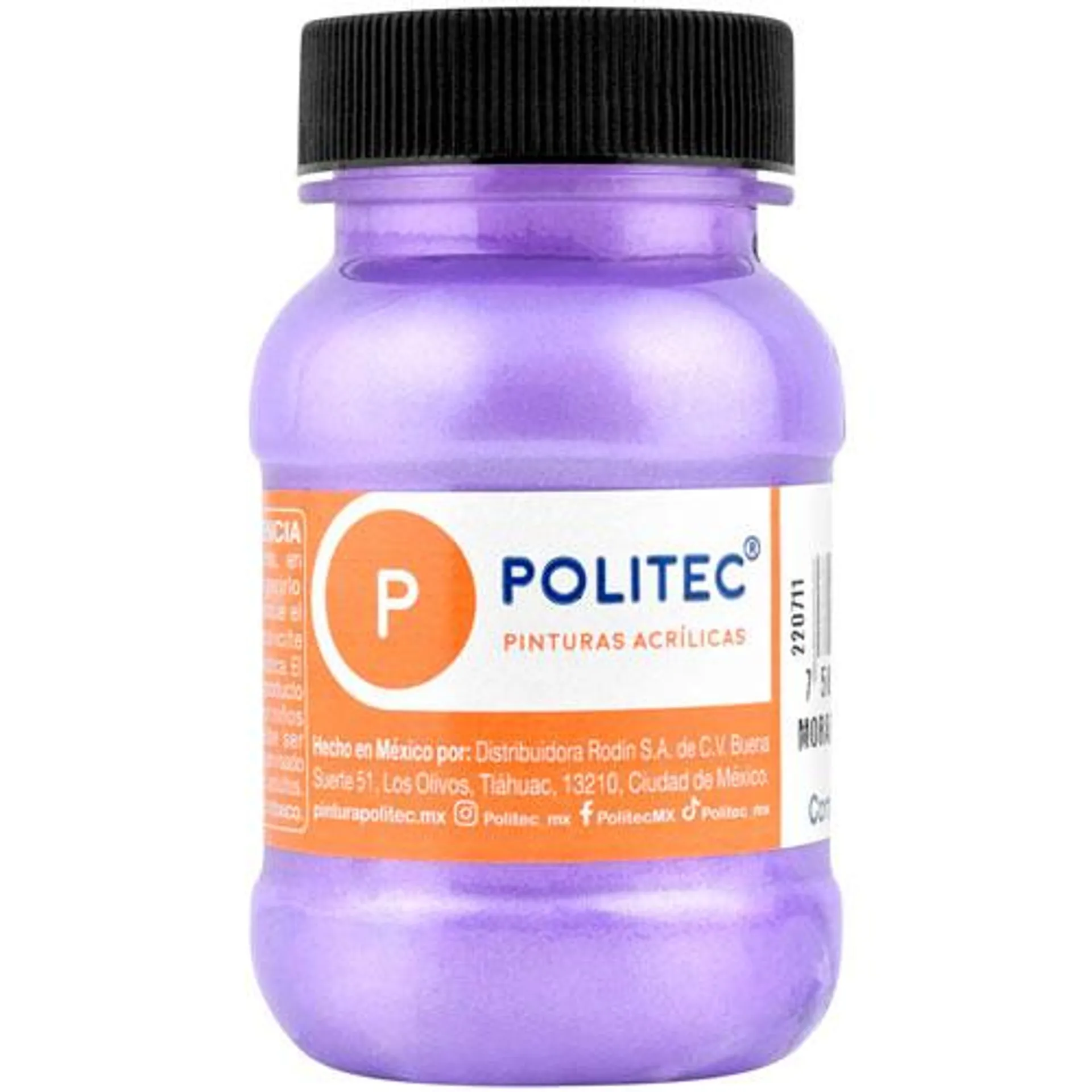 Pintura Acrilica Politec L-500 Morado Metalico 100 Ml #534