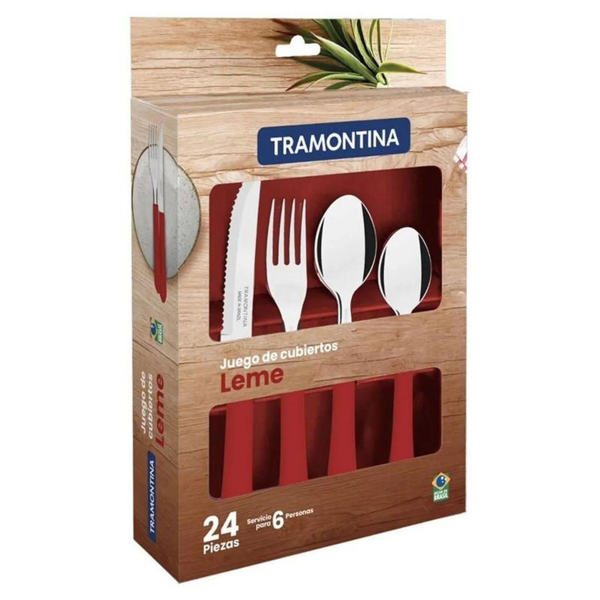 Juego De Cubiertos Tramontina Leme 24 Piezas