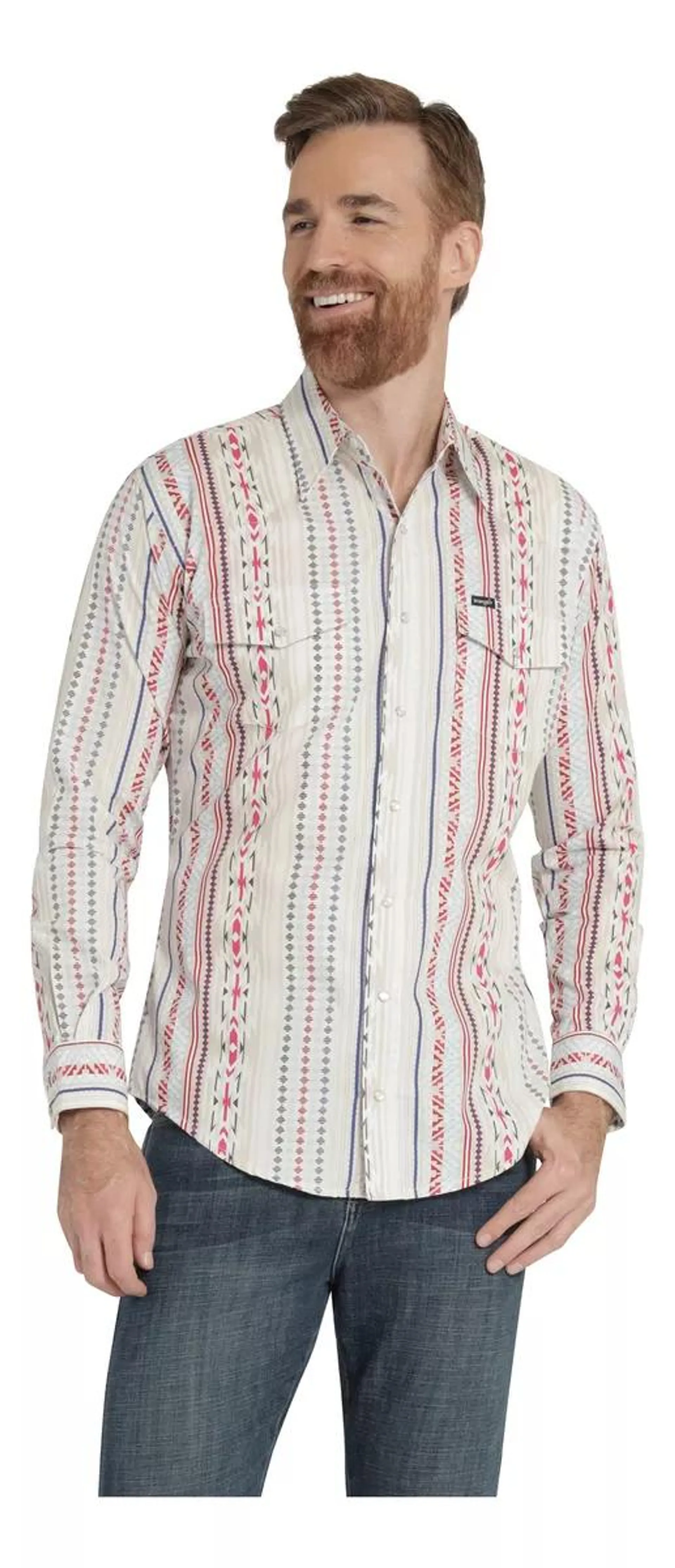 Camisa Vaquera Hombre Wrangler Regular Fit Manga Larga 364