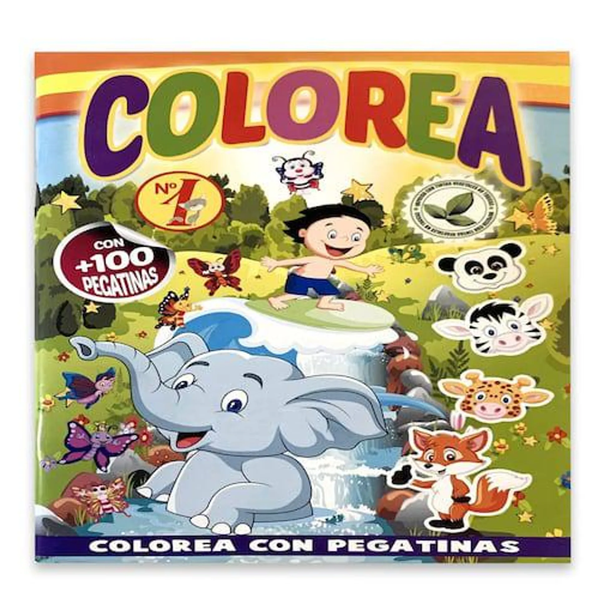 Revista Colorea con Pegatinas