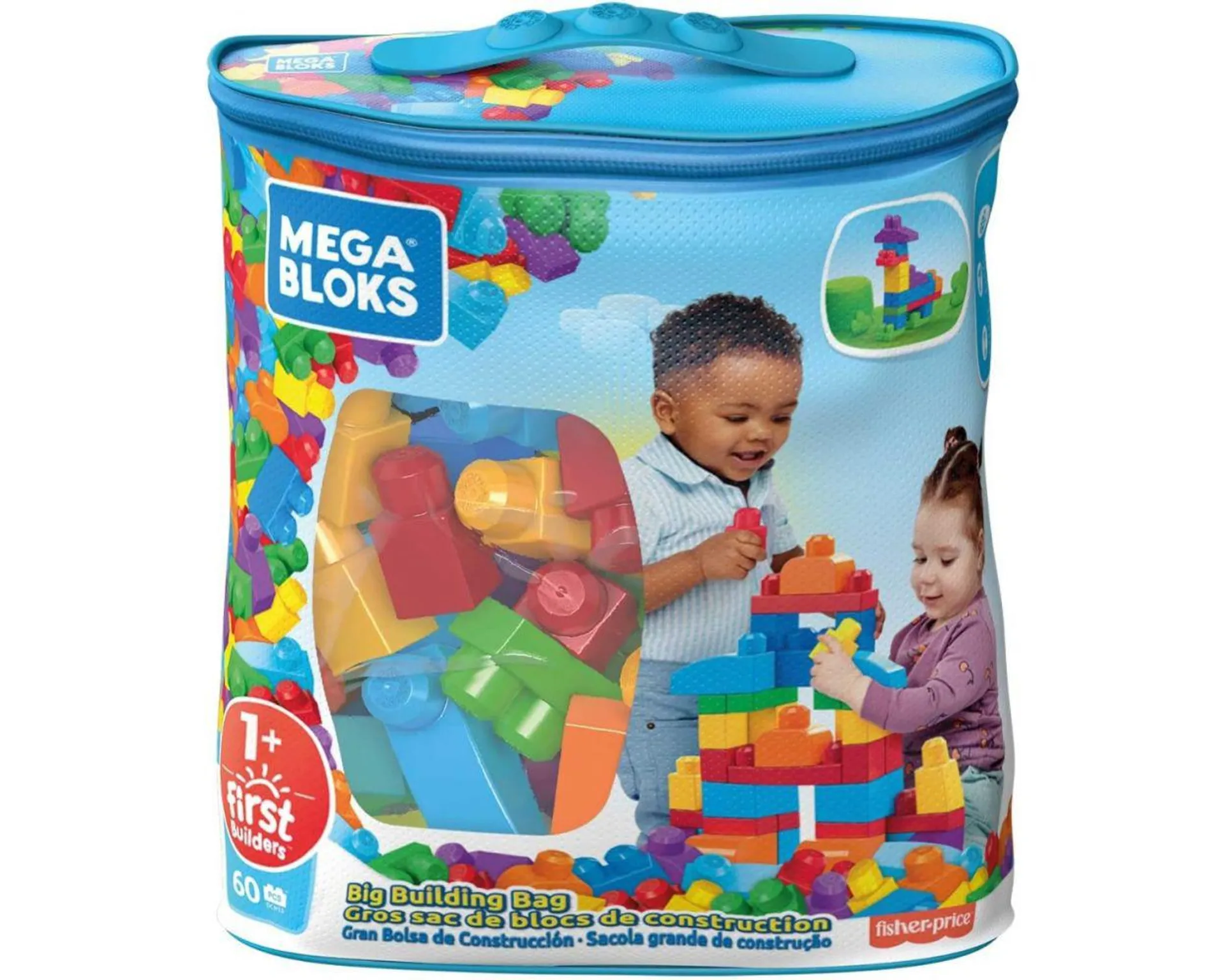 Bolsa de construcción grande Mega Bloks 60 piezas