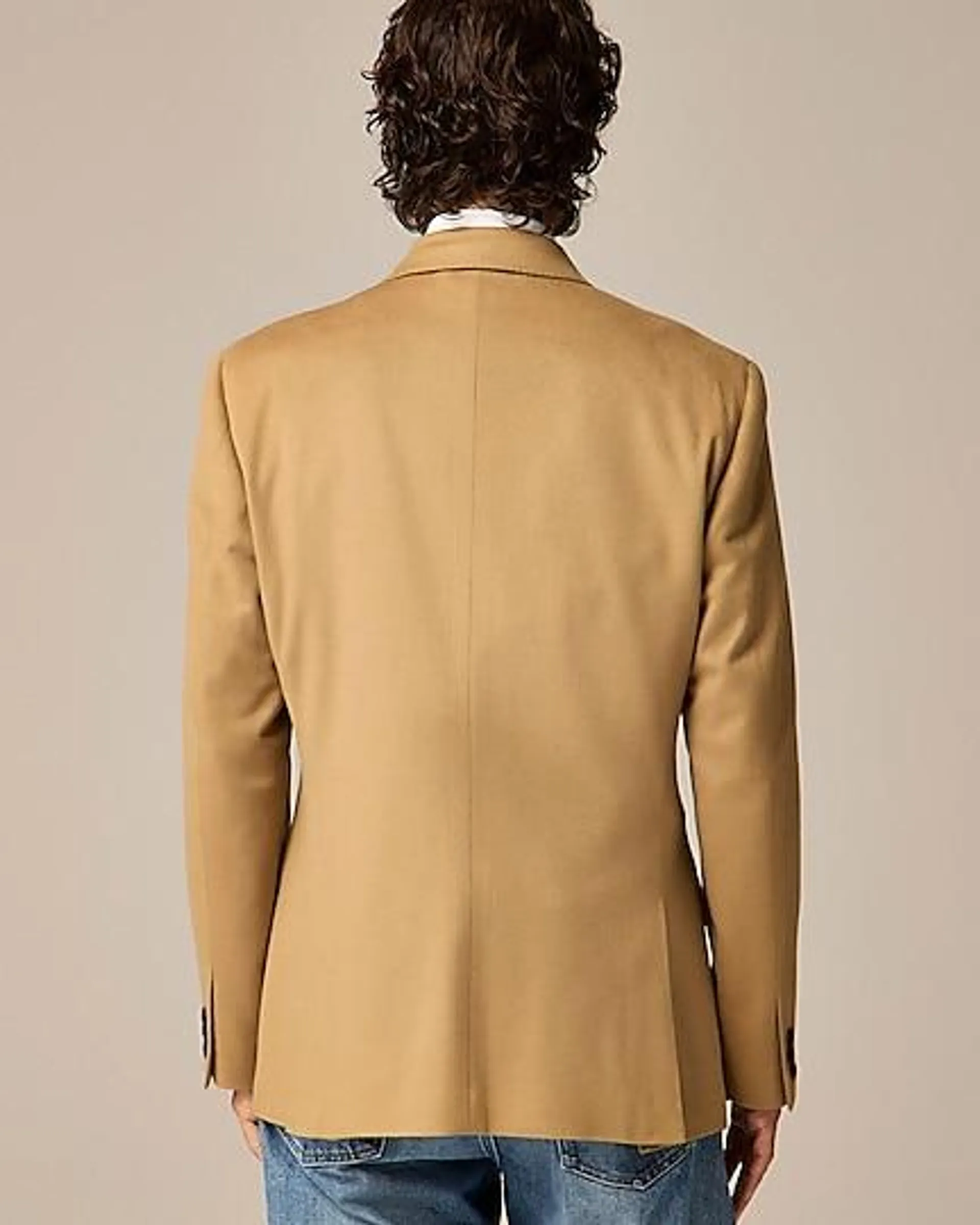 Ludlow Slim-fit double-breasted blazer in Italian wool doeskin