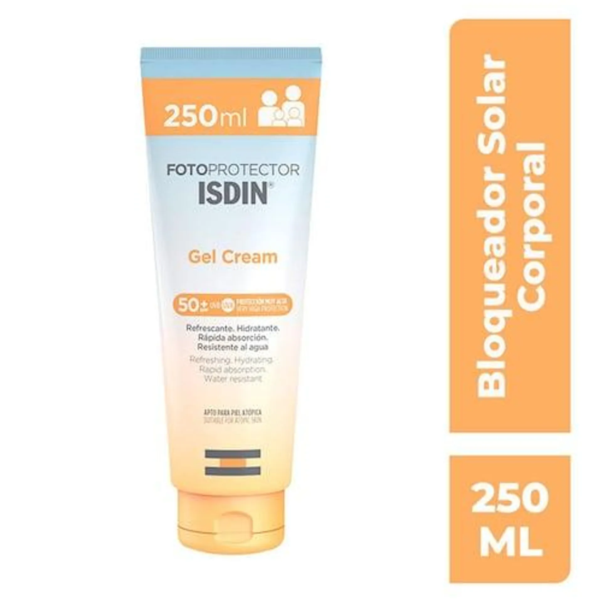 Fotoprotector Gel Cream SPF50 250ml Bloqueador Corporal