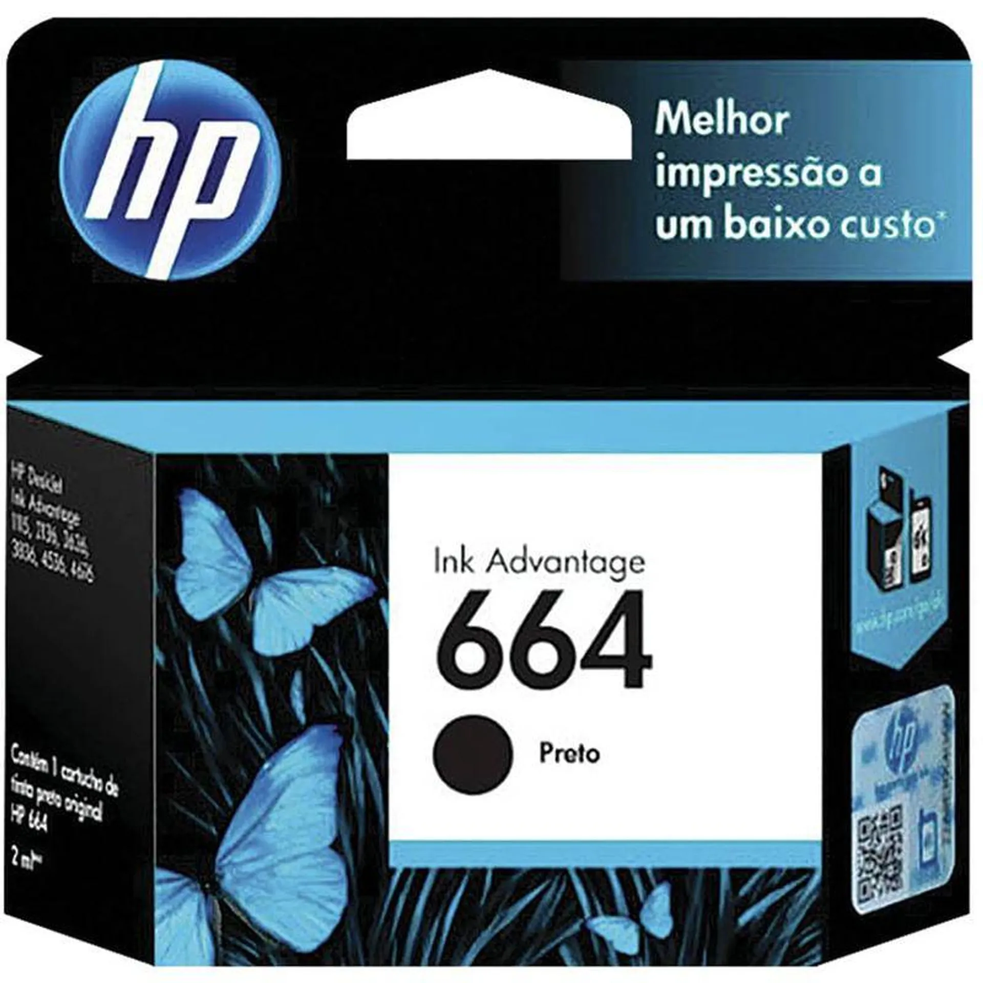 Tinta 664 Negro HP Compatible con 2675 / 3375 / 3787 / 1115