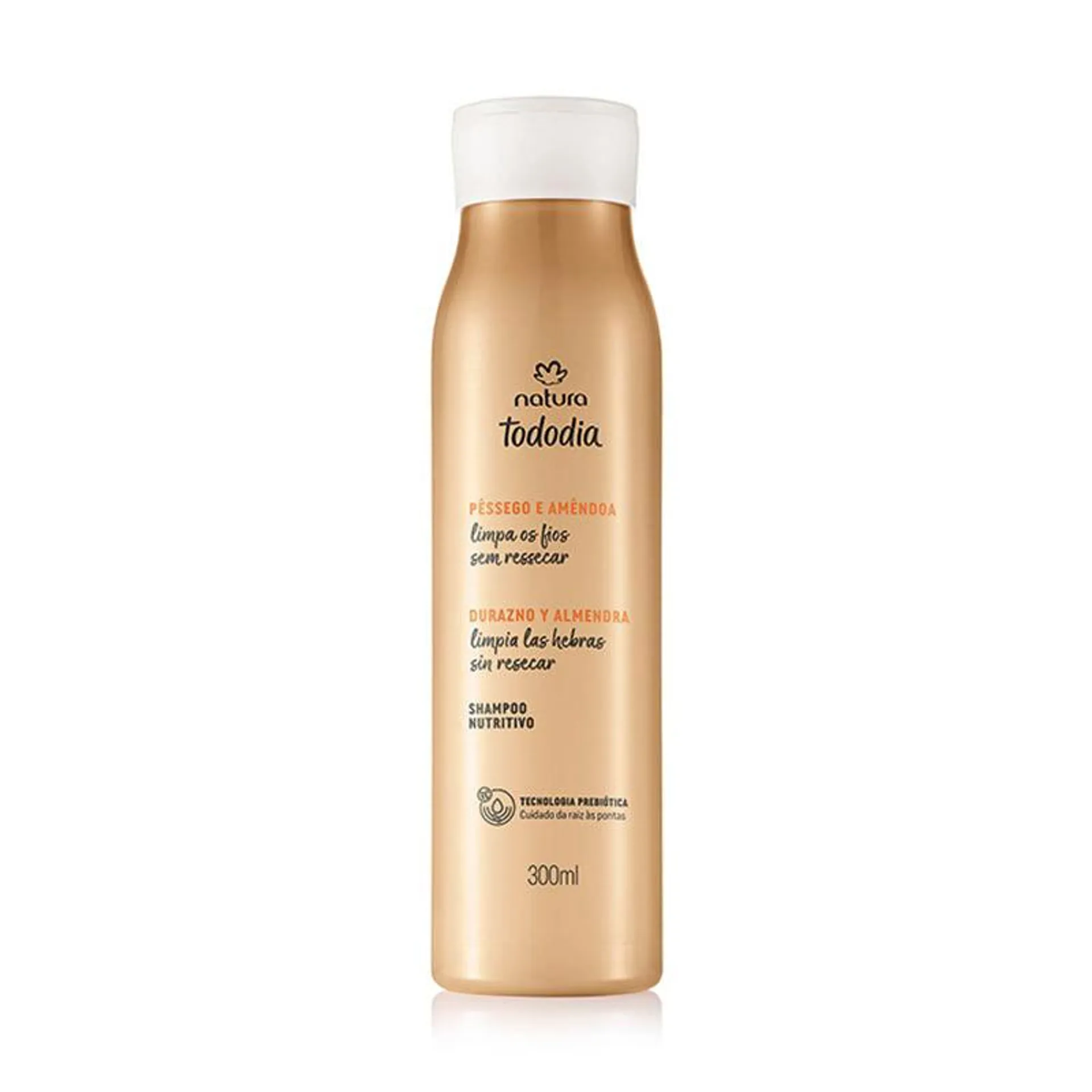 Shampoo nutritivo nutrición y brillo durazno y almendra