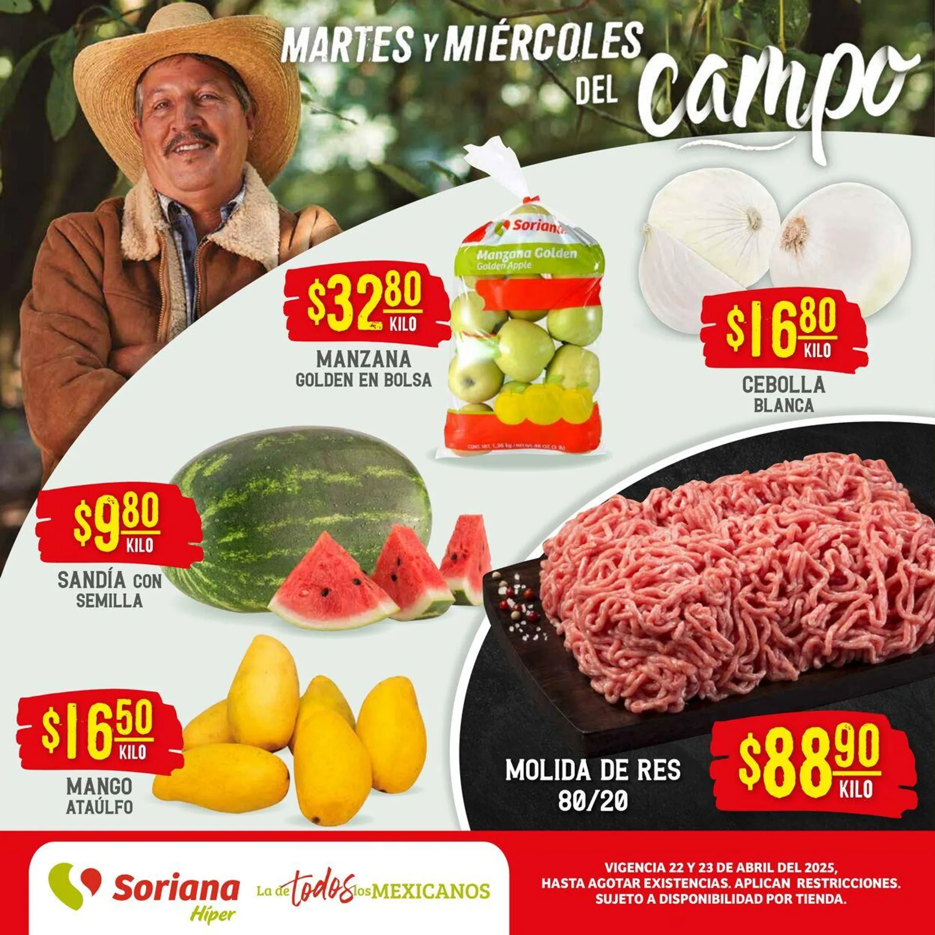 Soriana - Martes y Miércoles del Campo Híper Nacional Oferta actual - 1
