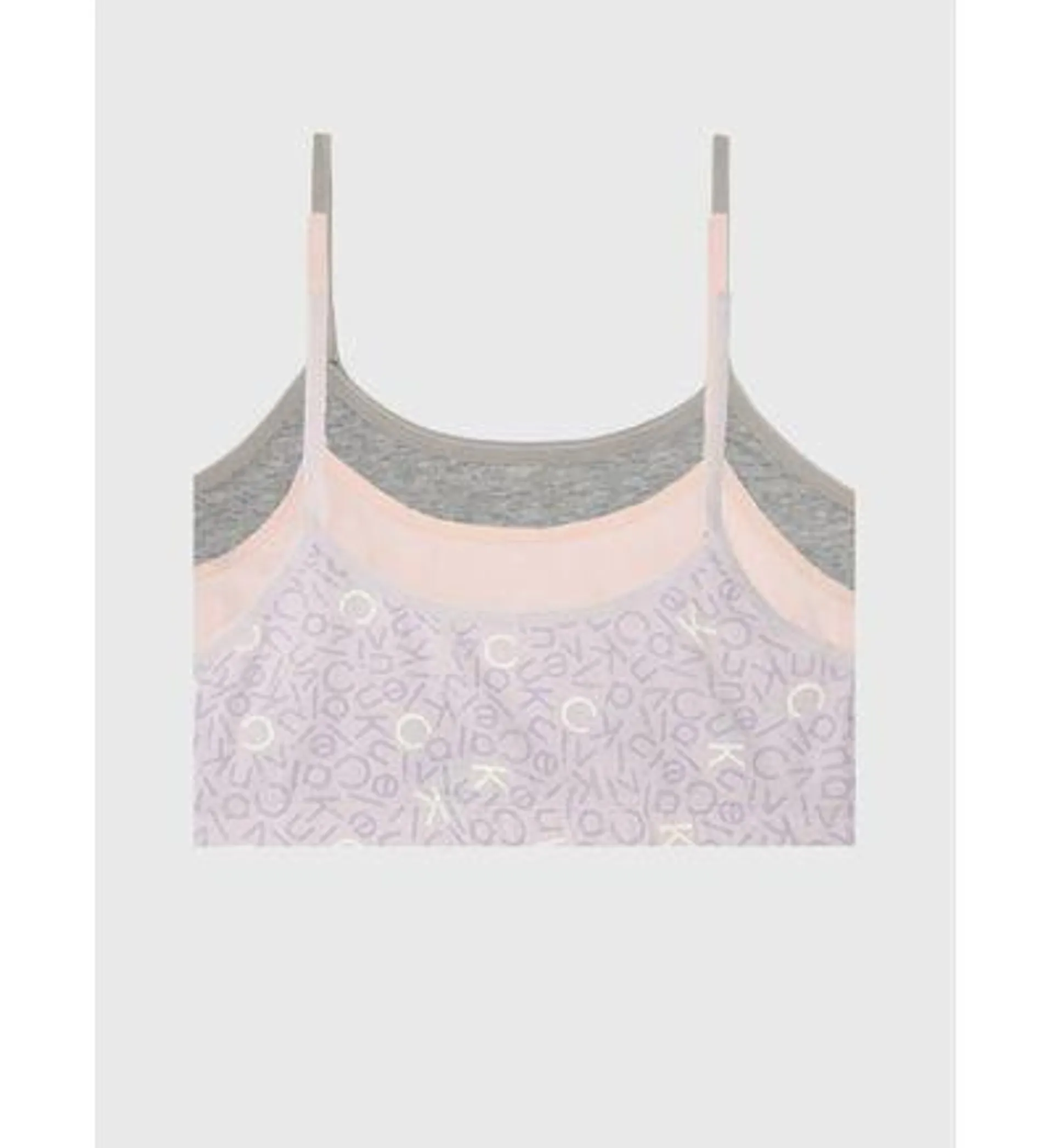 Bralette Calvin Klein Classic Crop Paquete de 3 Niña Multicolor