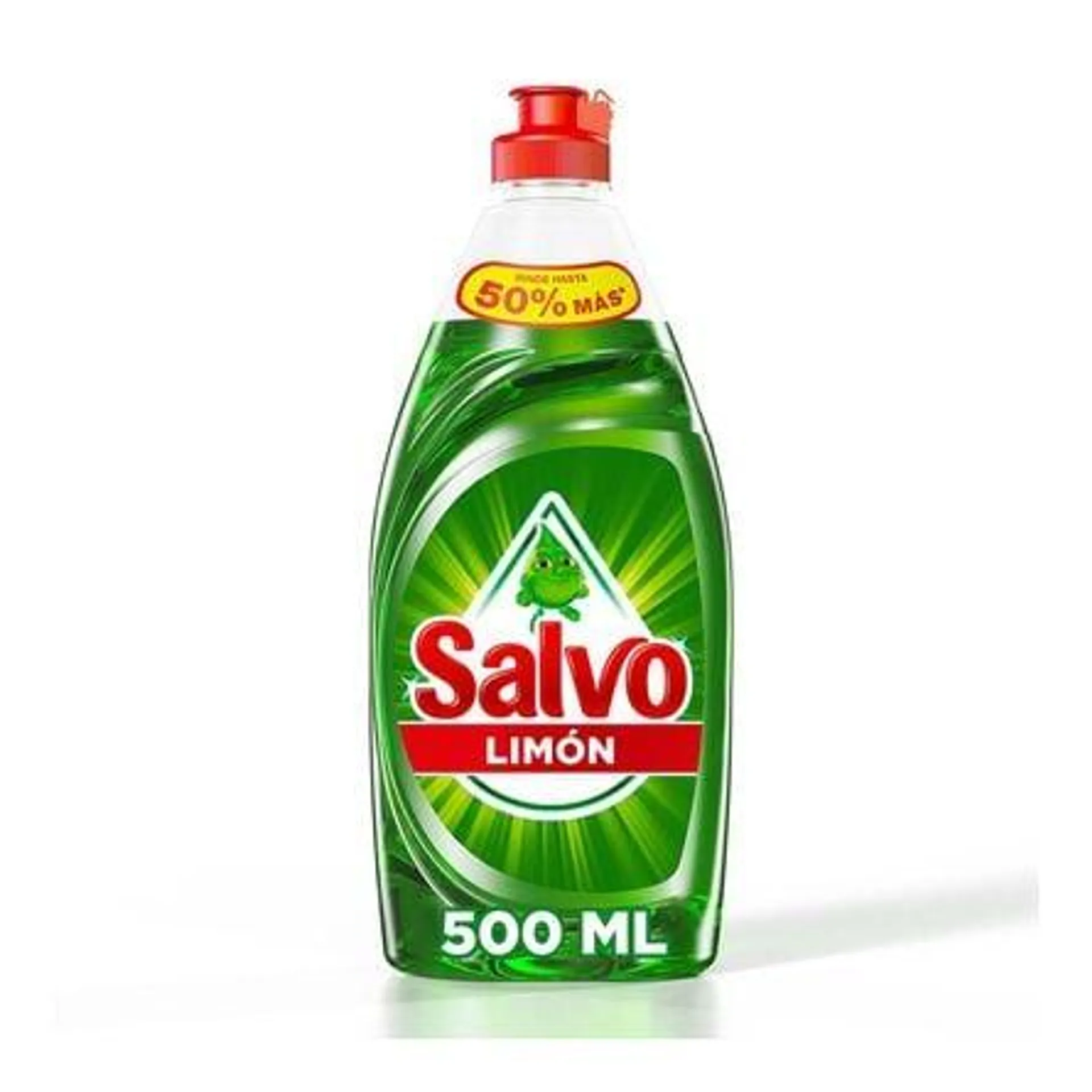 Salvo Detergente Líquido Lavatrastes Limón 500 ml