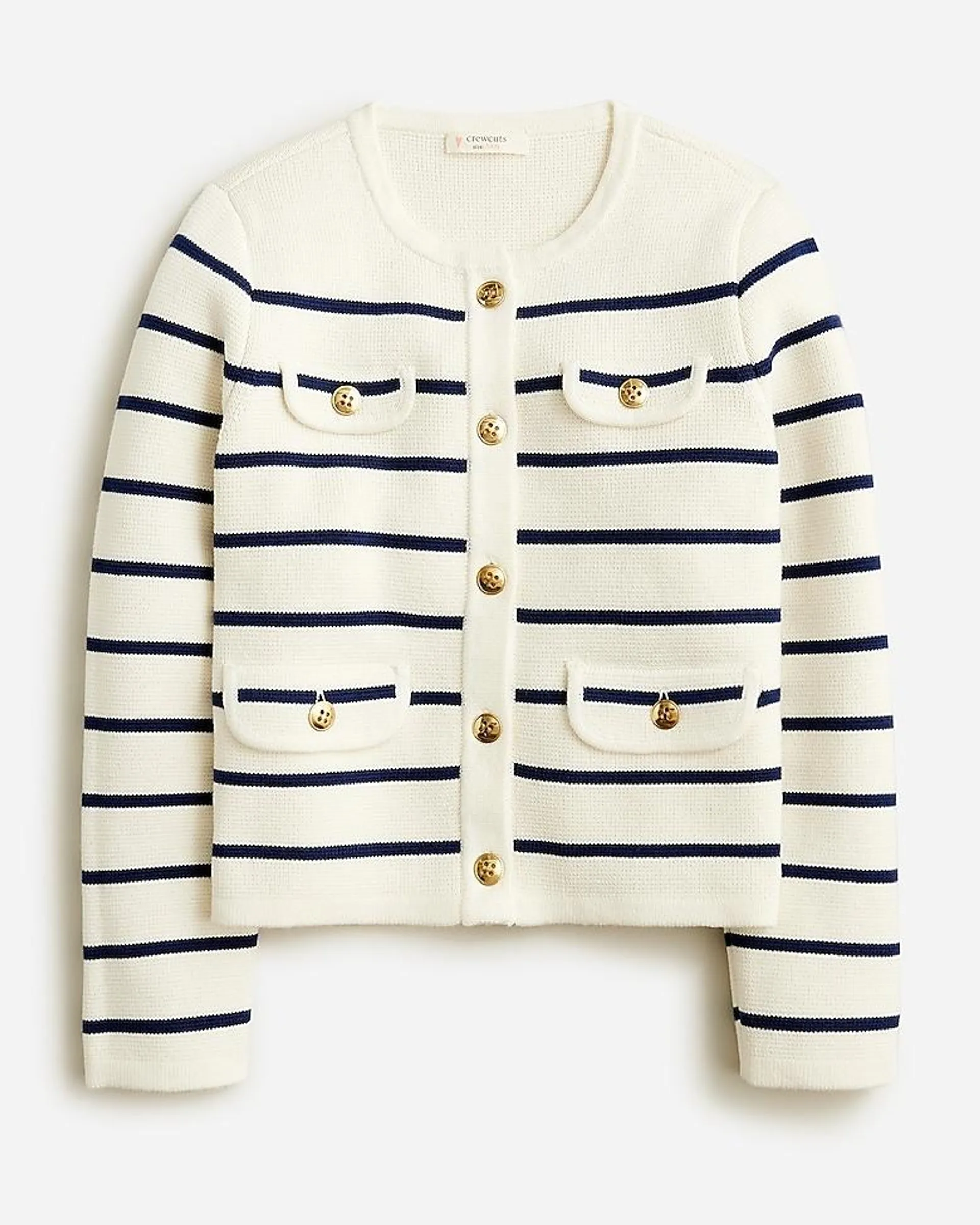 Girls' Emilie sweater lady jacket in stripe
