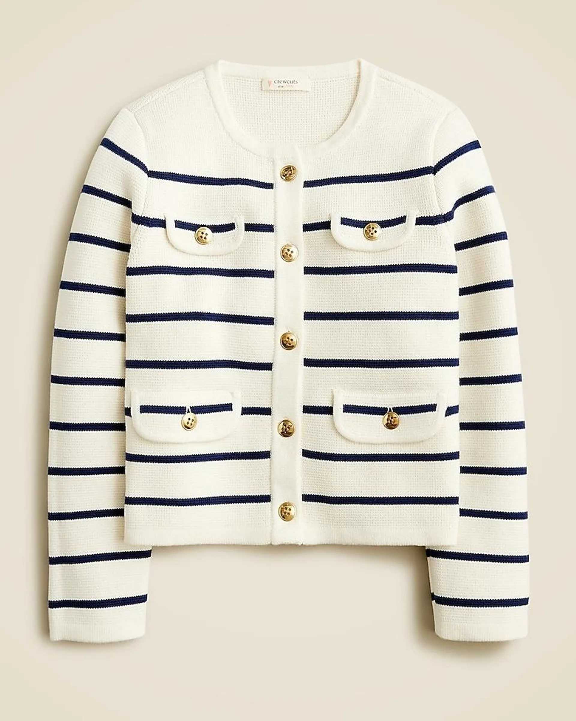 Girls' Emilie sweater lady jacket in stripe