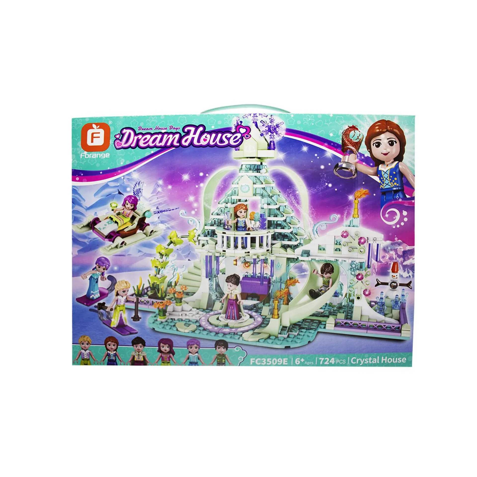 Juego De Construcción Casa De Crystal Dream House 724 Pz